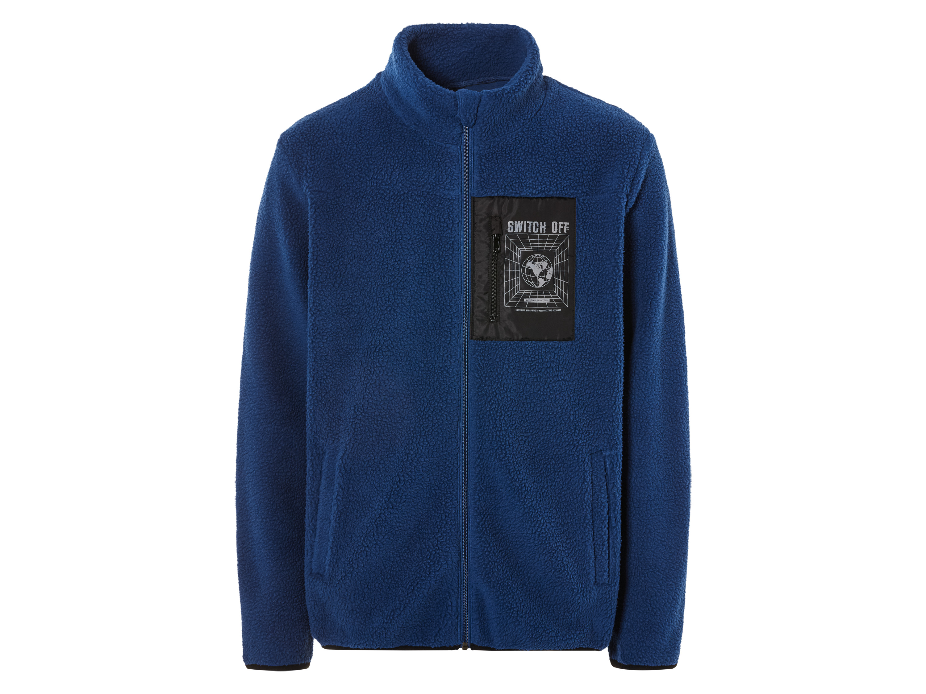 LIVERGY Heren fleece jas (XL (56/58), Marineblauw)