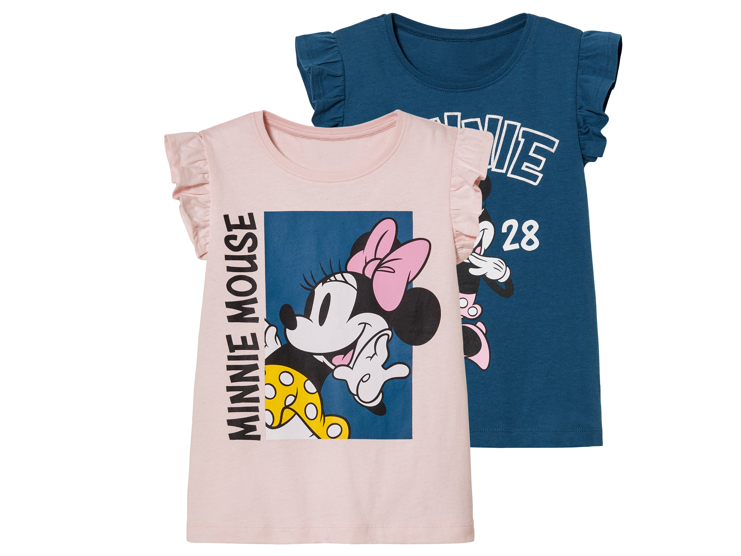 2 peuters T-shirts (110/116, Minnie Mouse)