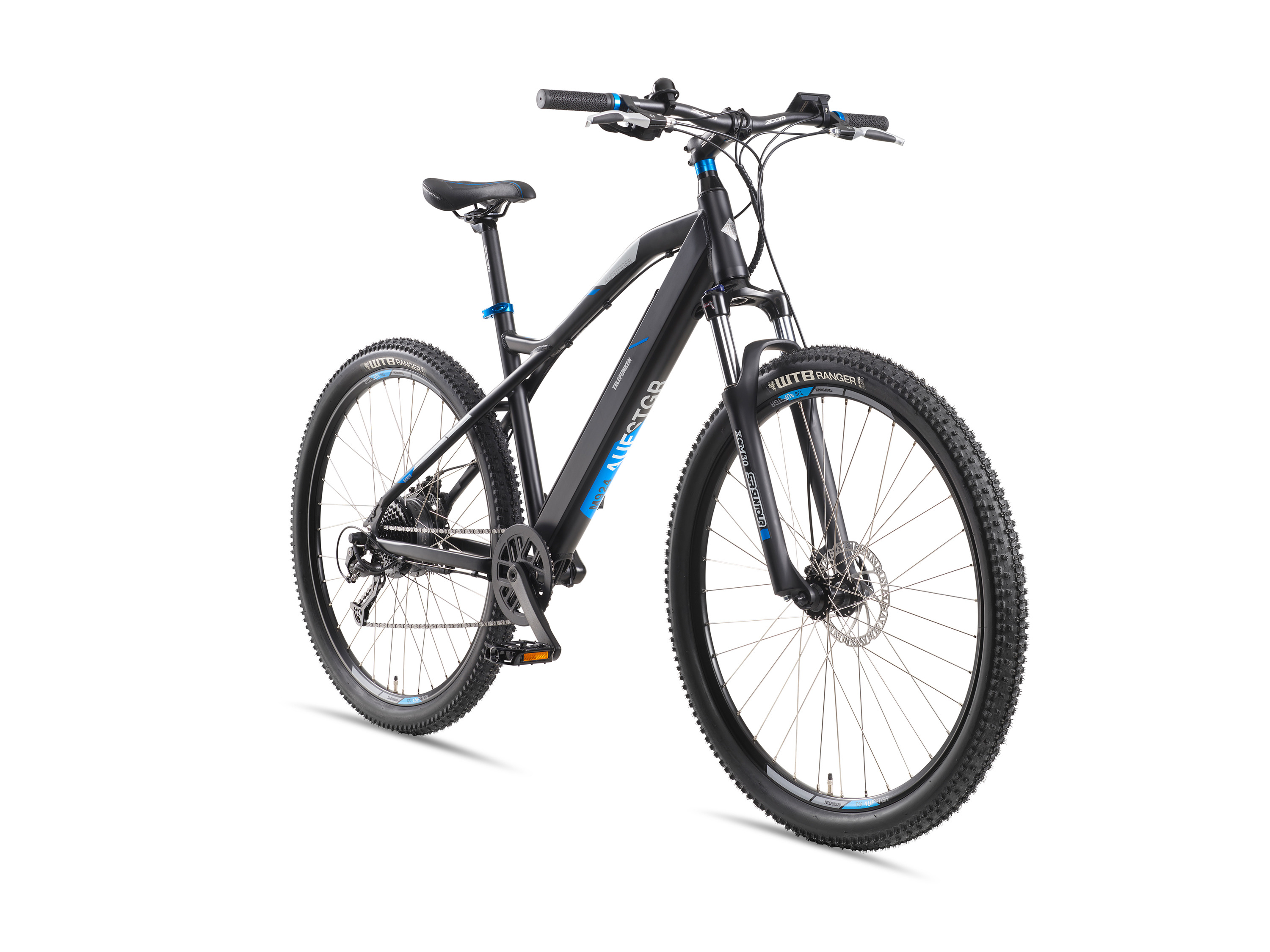 TELEFUNKEN E-mountainbike Klimmer M924 27,5 / 29" (Antraciet/blauw, 29")