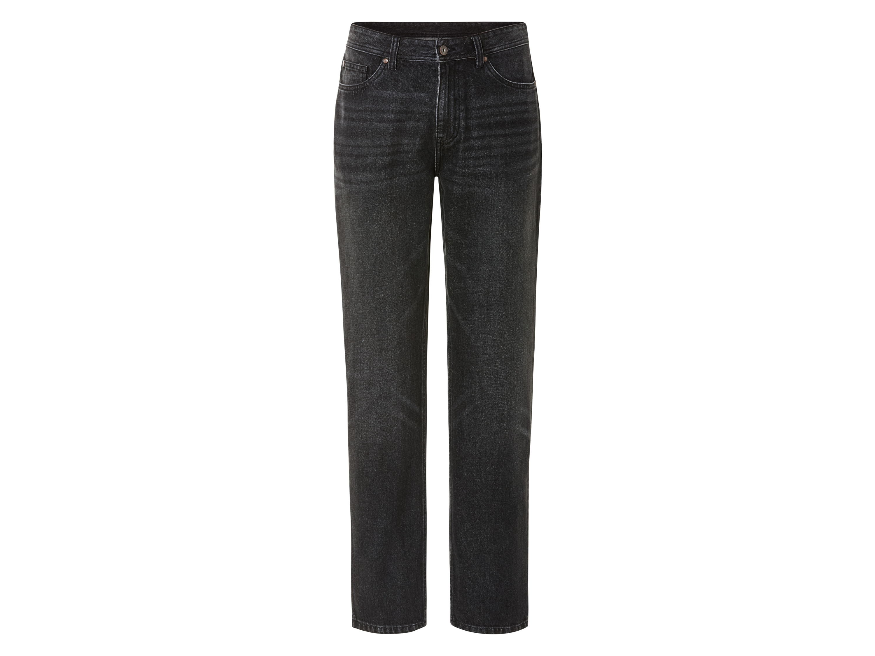 LIVERGY Heren jeans relaxed fit (56 (40/32), Donkergrijs)