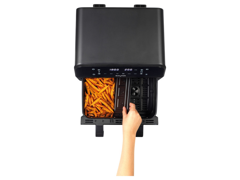 Ga naar volledige schermweergave: Salter Heteluchtfriteuse COMPACT DUAL AIR PRO - afbeelding 6