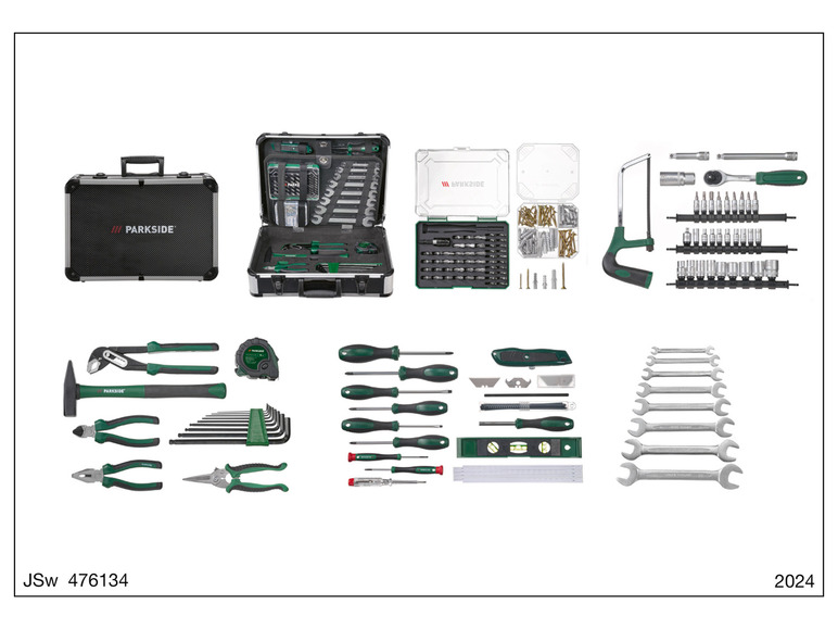 Ga naar volledige schermweergave: PARKSIDE® Gereedschapskoffer, 129-delig - afbeelding 14