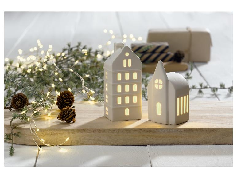 Ga naar volledige schermweergave: LIVARNO home LED-huisjes, 2-pack, porselein - afbeelding 21