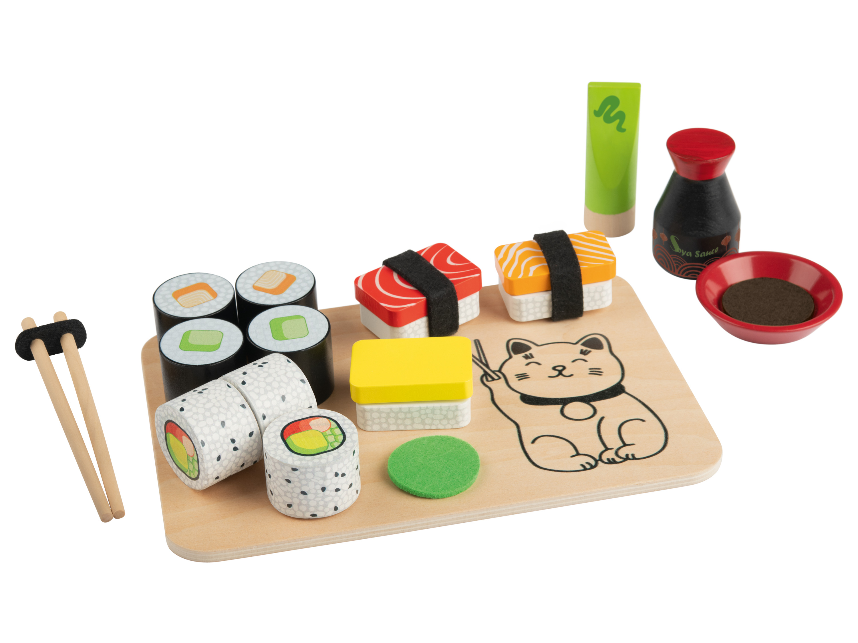 Playtive Houten levensmiddelenset (Sushi-Set)