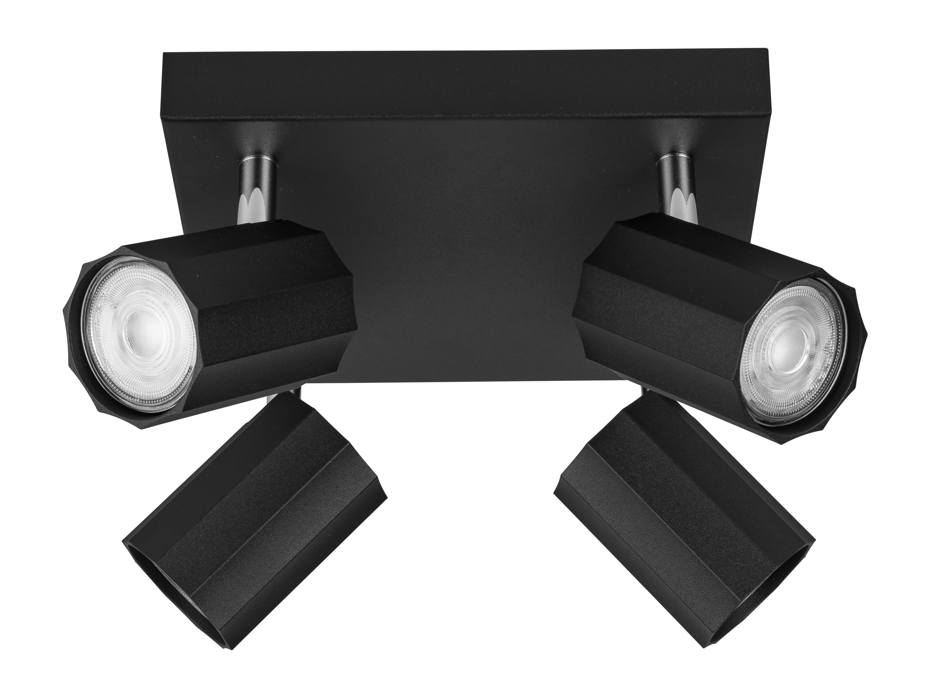 LIVARNO home LED-plafondlamp (Plafondspot, 4 lampen, Zwart)