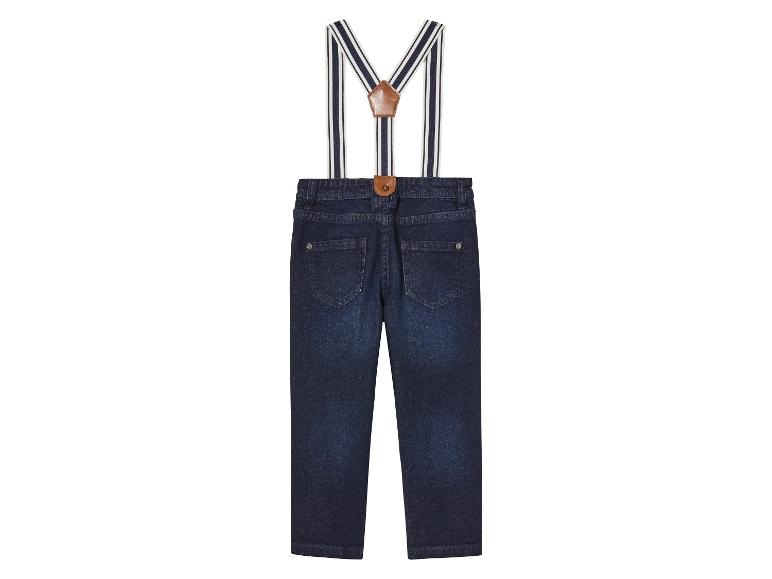 Ga naar volledige schermweergave: lupilu® Jongens Jeans Slim Fit met Bretels - afbeelding 5