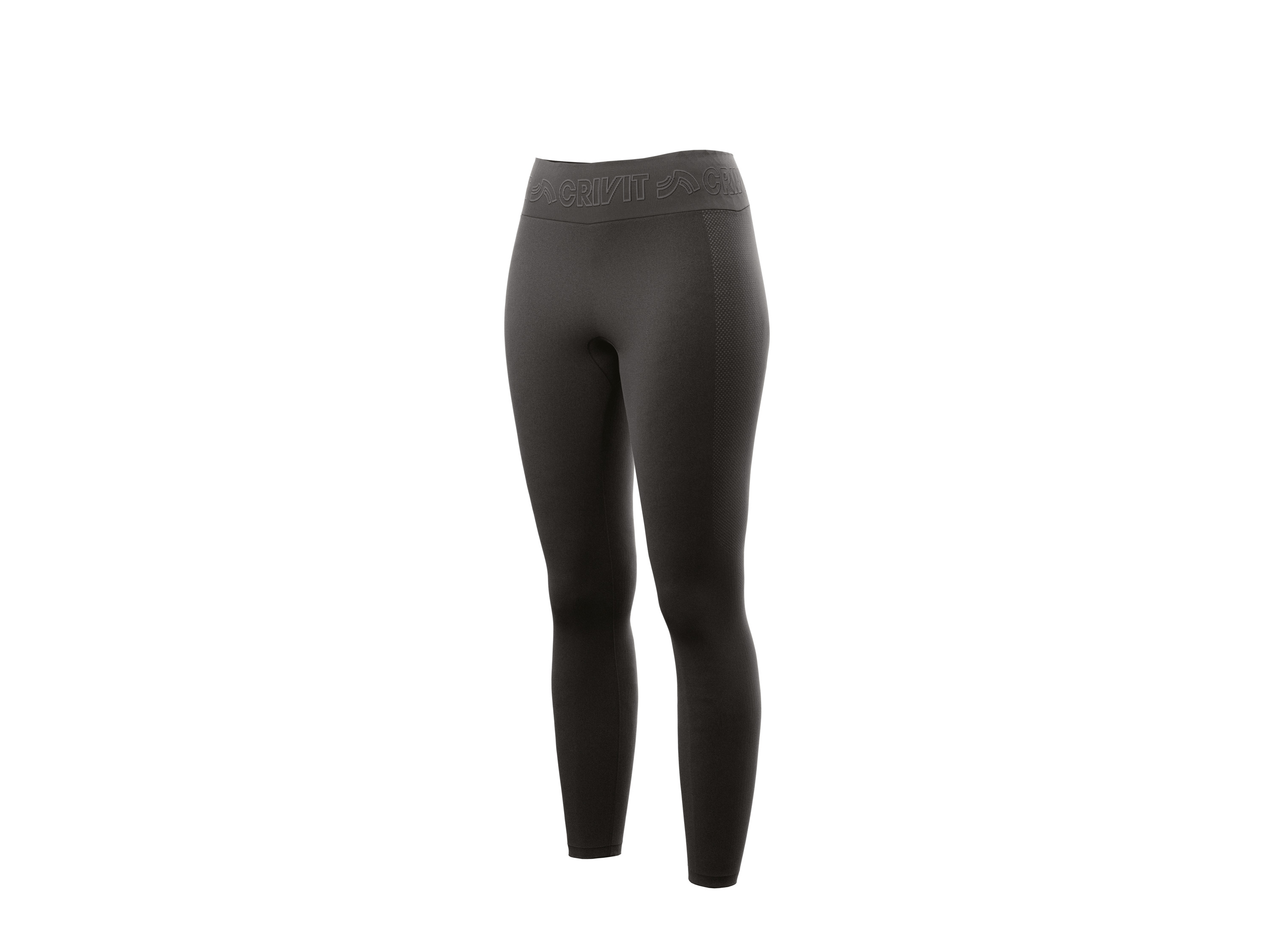 CRIVIT Dames sportlegging (XL (48/50), Zwart/grijs)