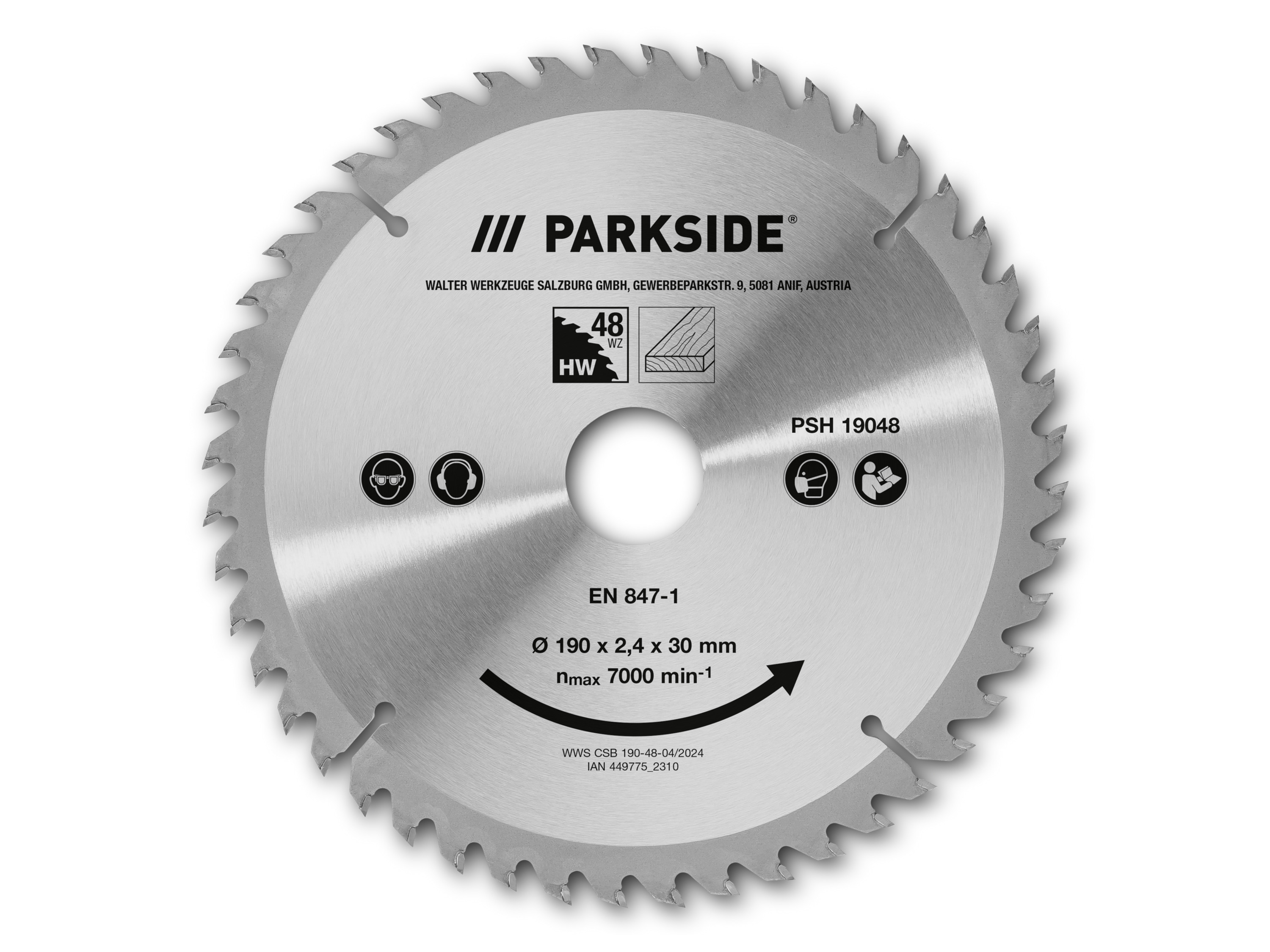 PARKSIDE Cirkelzaagblad (190 mm, 48 tanden)