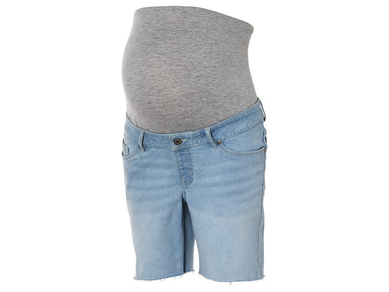 esmara Dames zwangerschaps jeansshort (38, Lichtblauw)