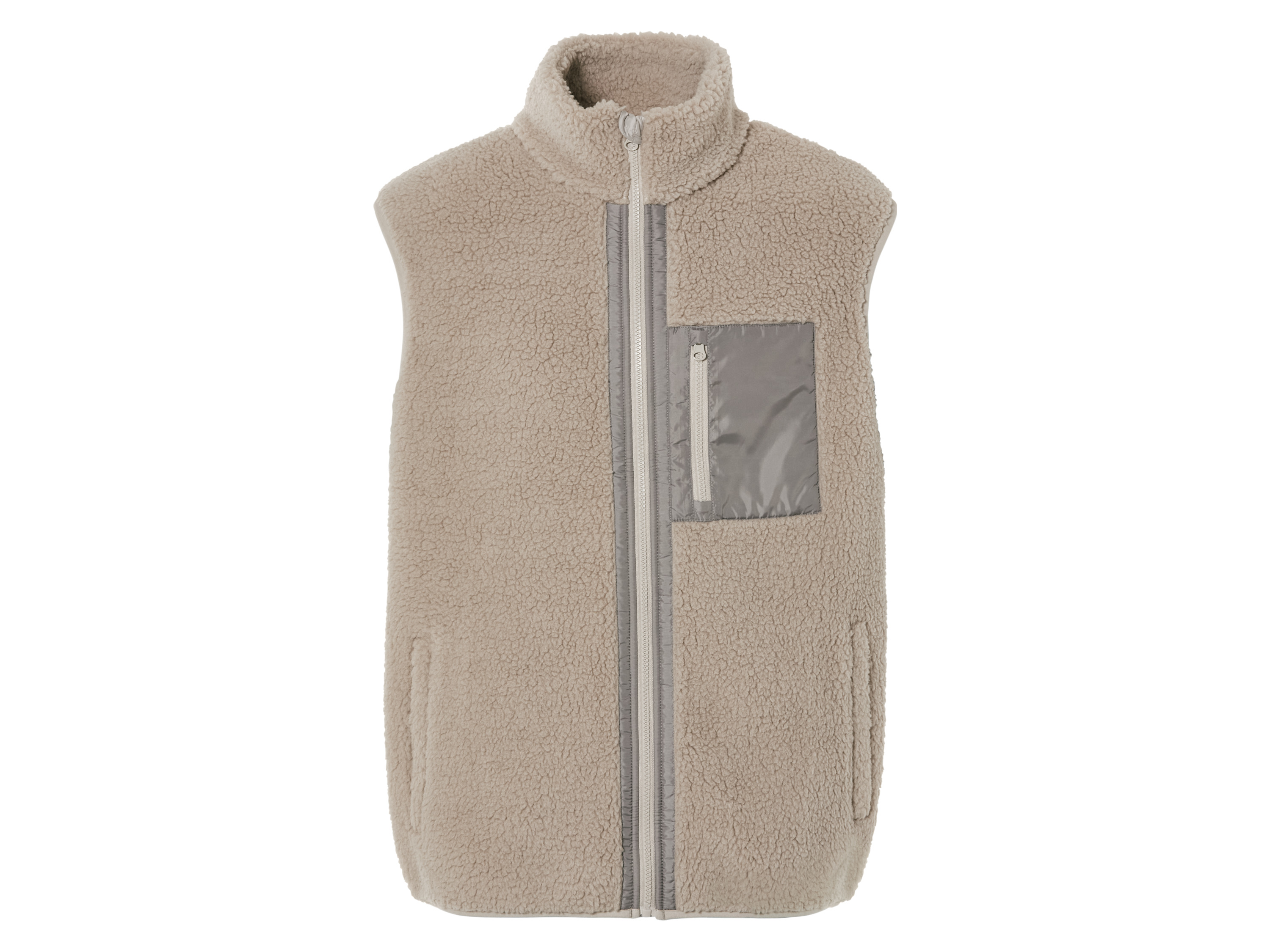 LIVERGY Heren teddy bodywarmer (XL (56/58), Beige)