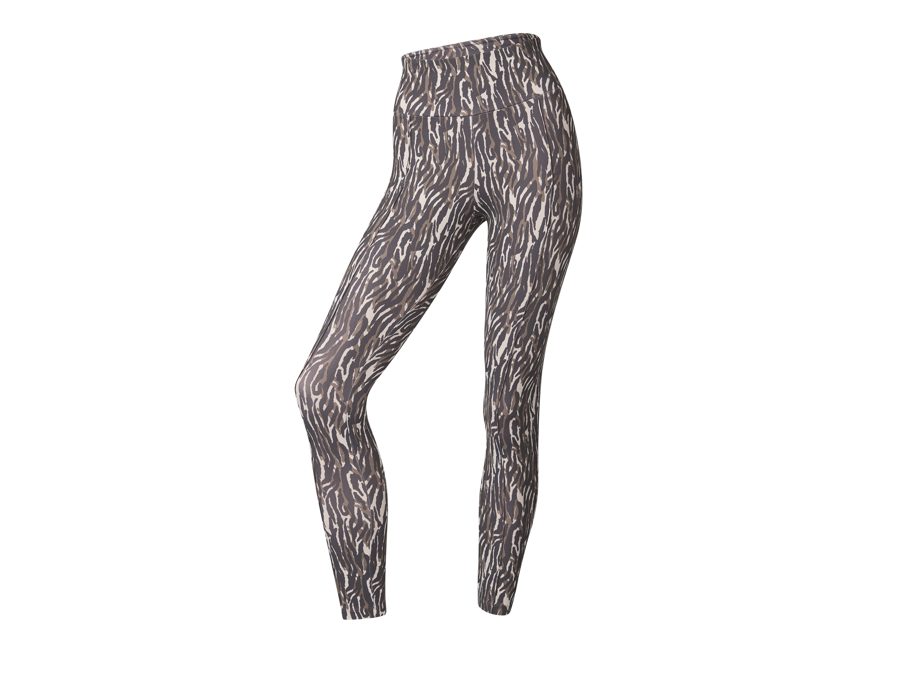 CRIVIT Dames sportlegging (L (44-46), Patroon/bruin)