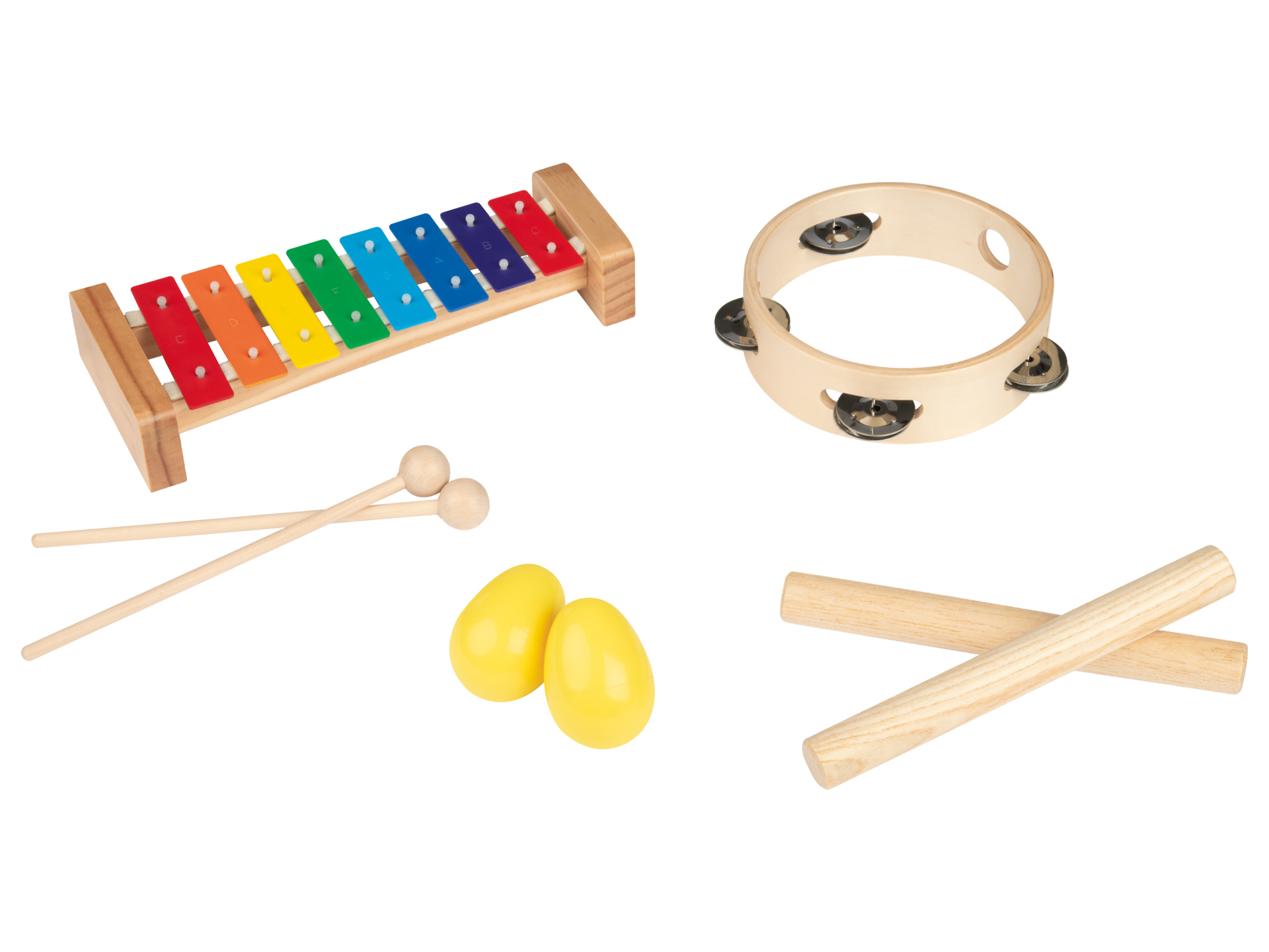 Kinder muziekinstrumentenset (Klankhoutjes, klokkenspel)