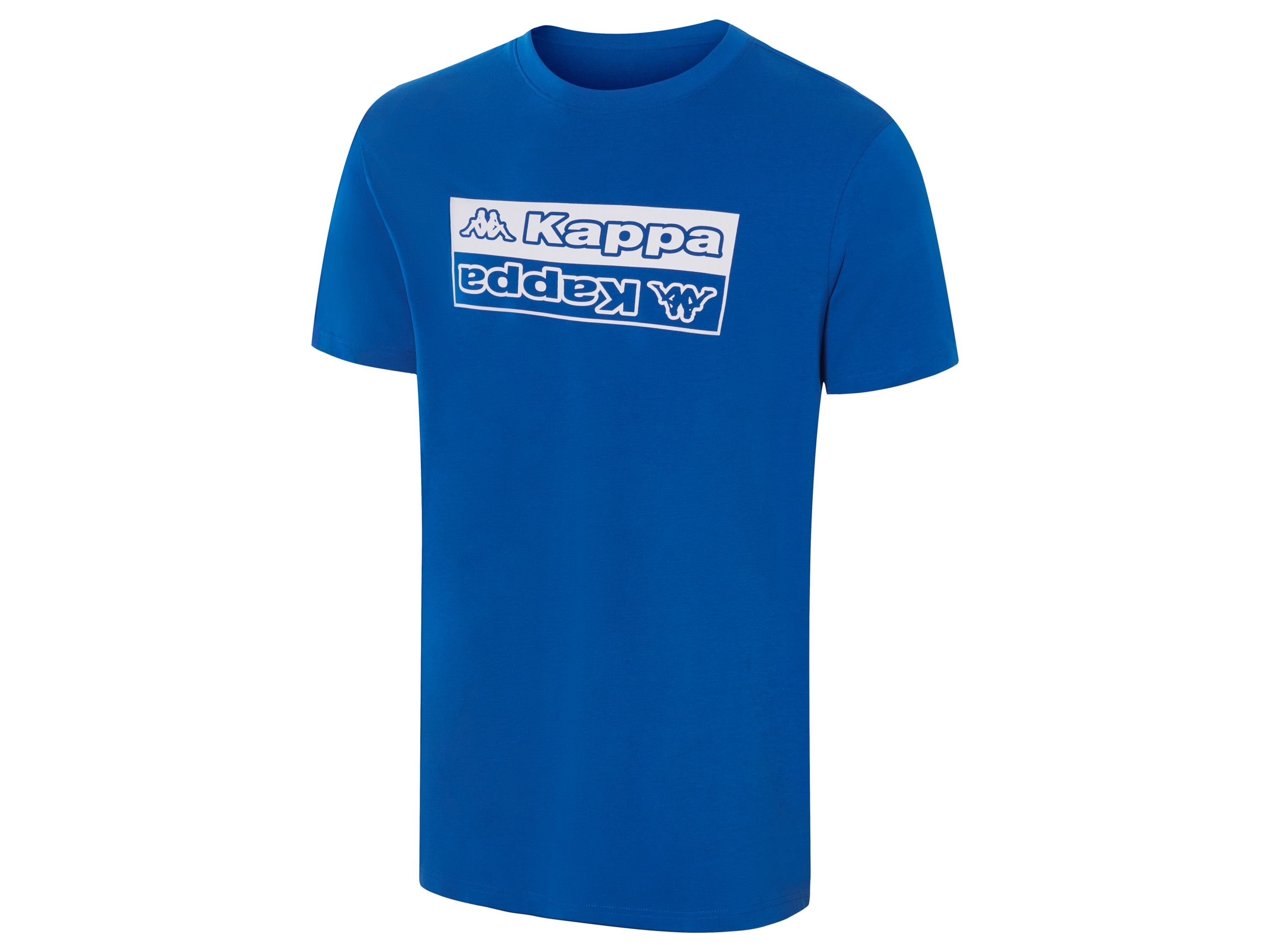 Kappa Heren T-shirt (L, Blauw)