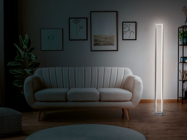 Ga naar volledige schermweergave: LIVARNO home LED-staande lamp in mat nikkel-look - afbeelding 7