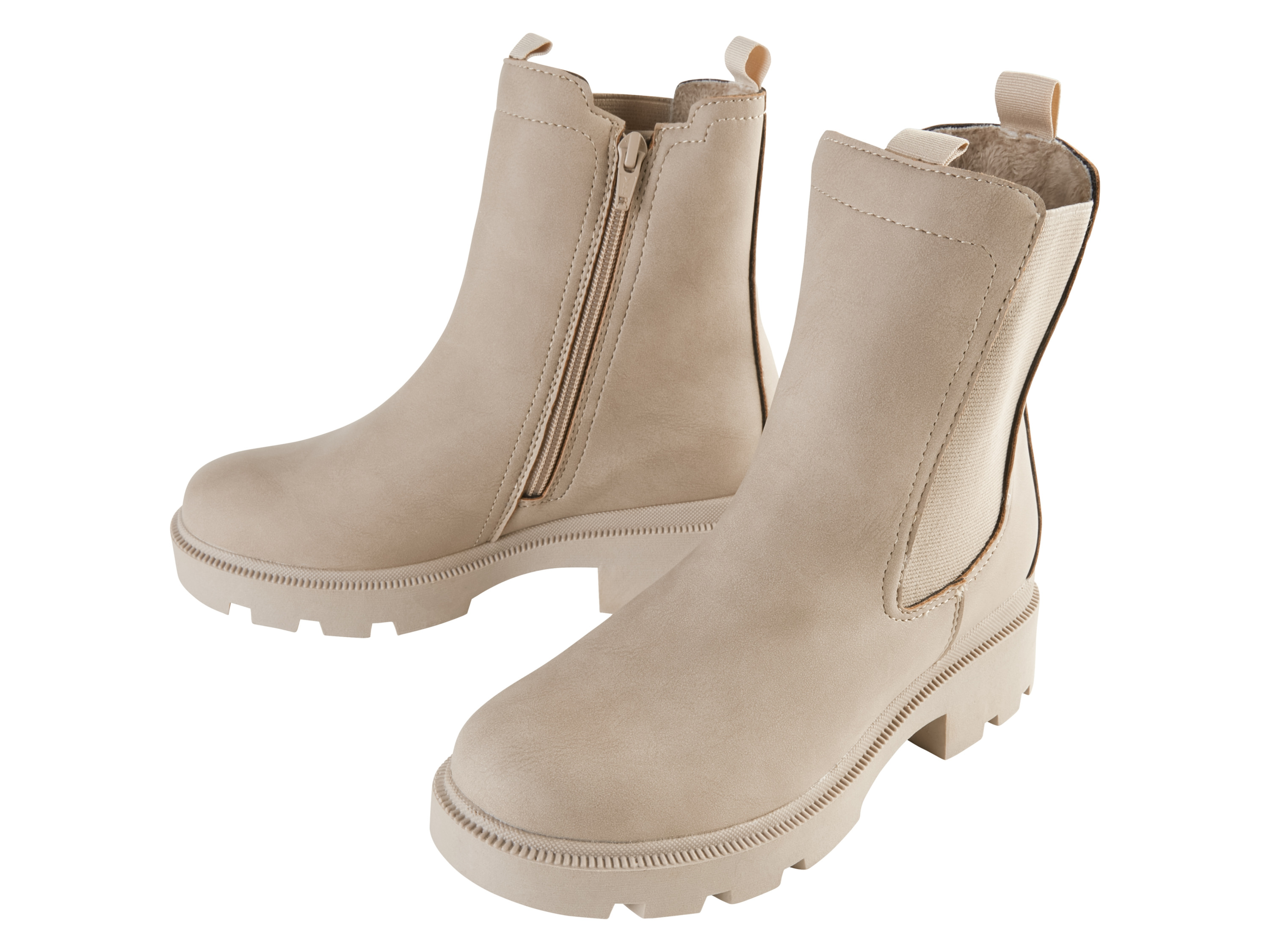 esmara Dames enkellaarzen (40, Beige)