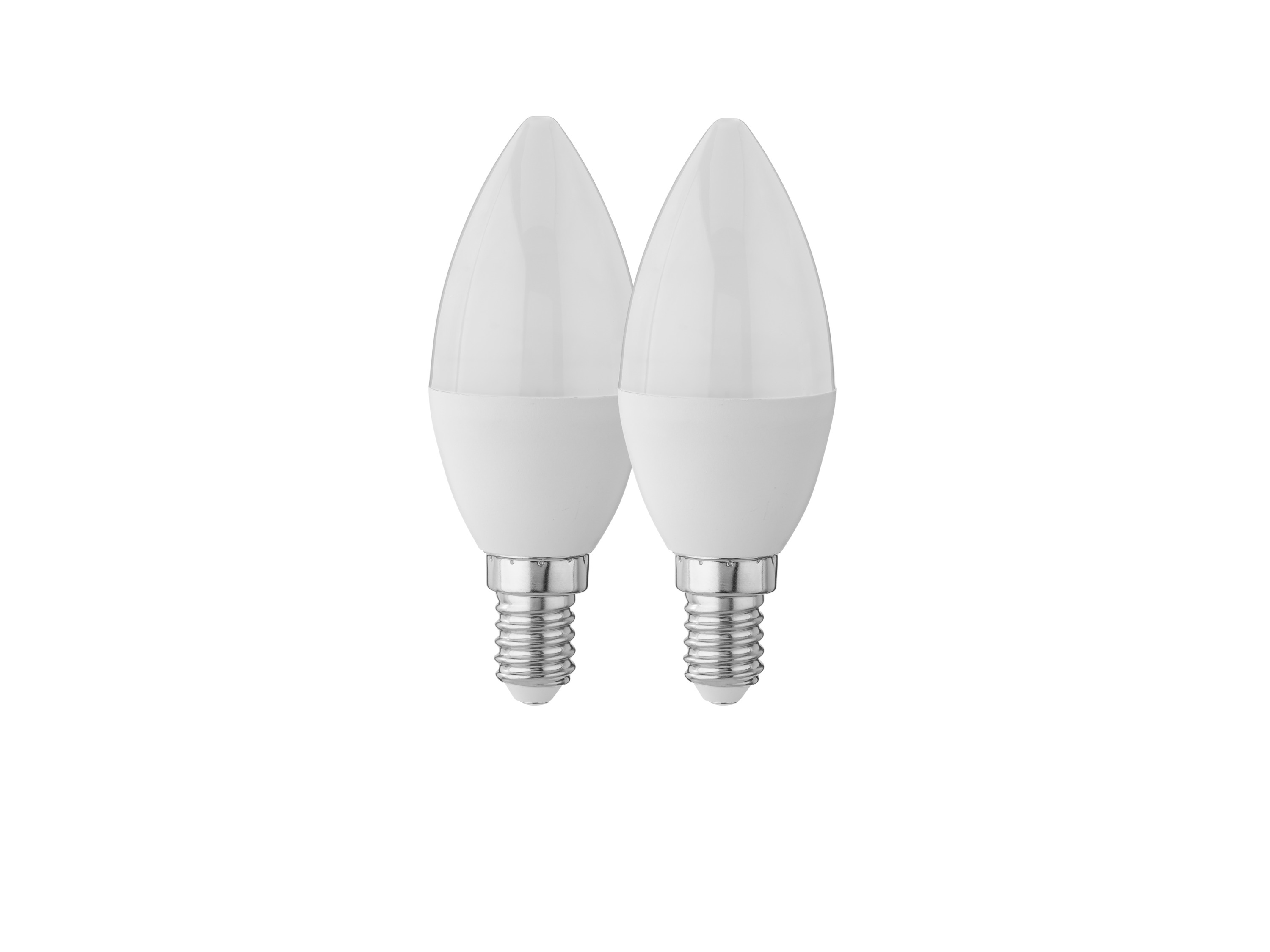 LIVARNO home LED-lampen (LED, E14, kaars, 470 lm, 2 stuks)