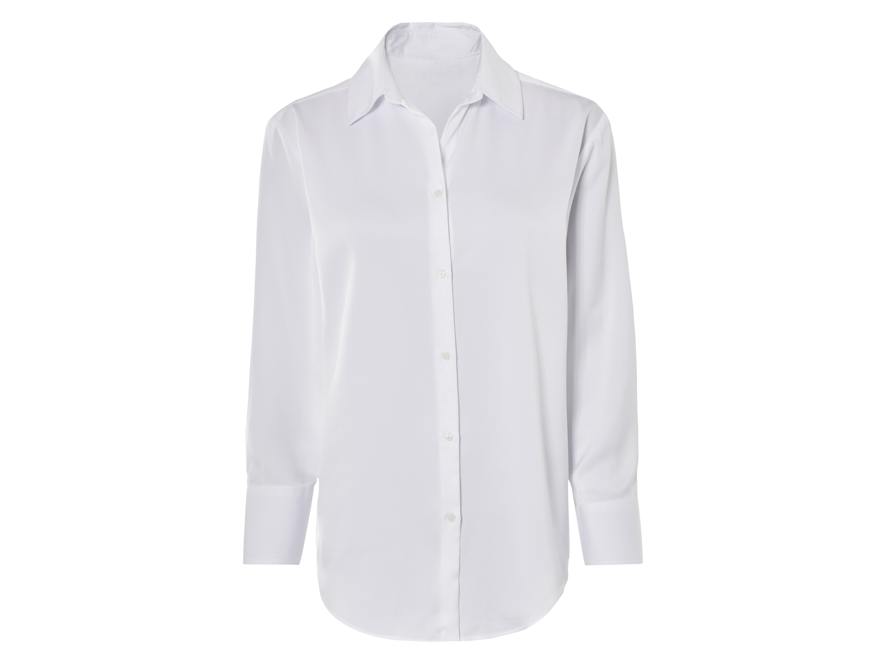 esmara Satijnen dames blouse (44, Wit)