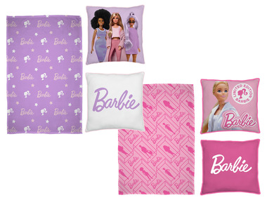 Lidl-shop Barbie Kinder fleece deken met kussen 100 x 150 cm aanbieding