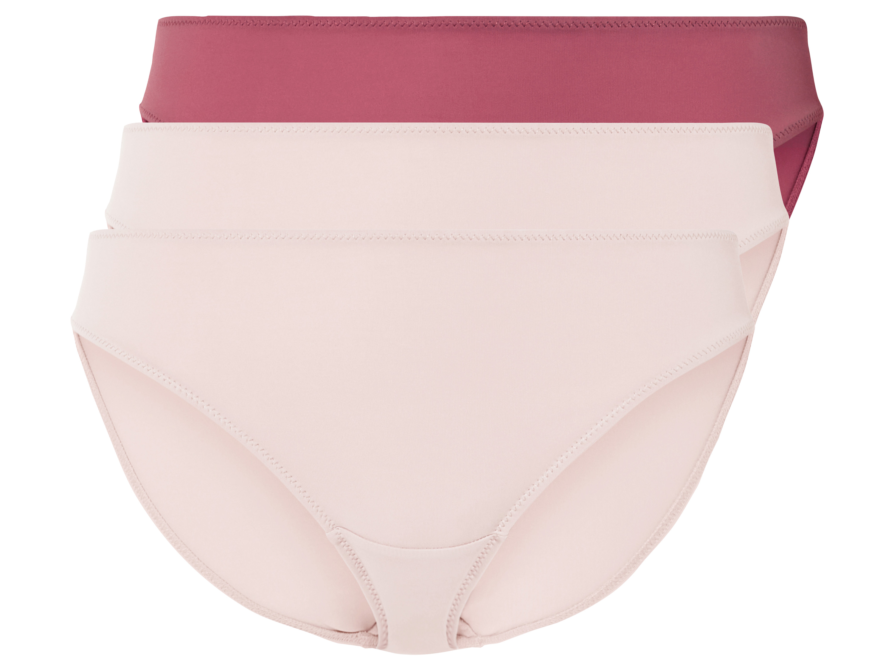 esmara 3 dames minislips (S (36/38), Aubergine/lichtroze)