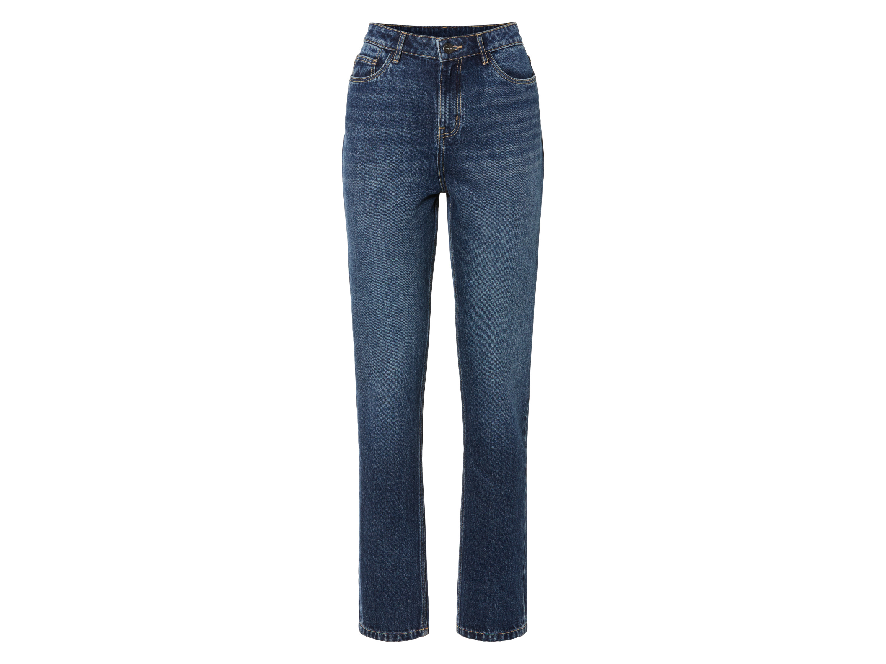 esmara Dames jeans Straight fit (36, Donkerblauw)