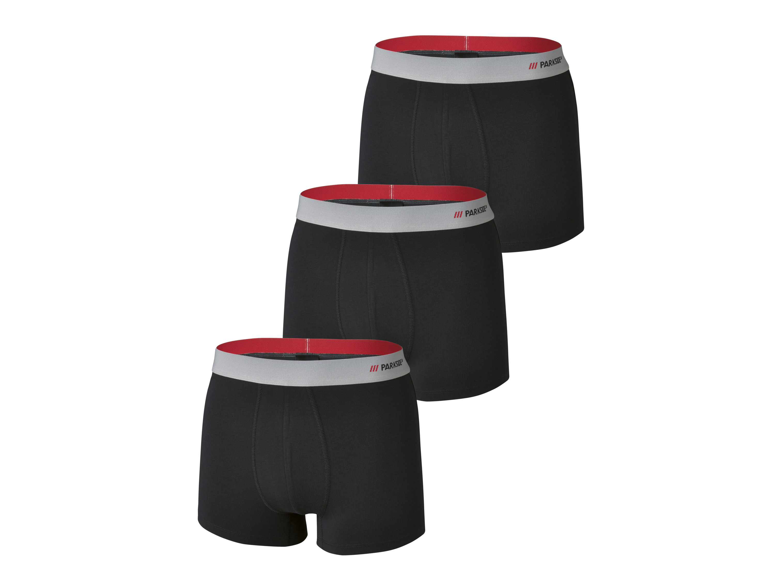 PARKSIDE 3 heren boxers (7/XL, Zwart)