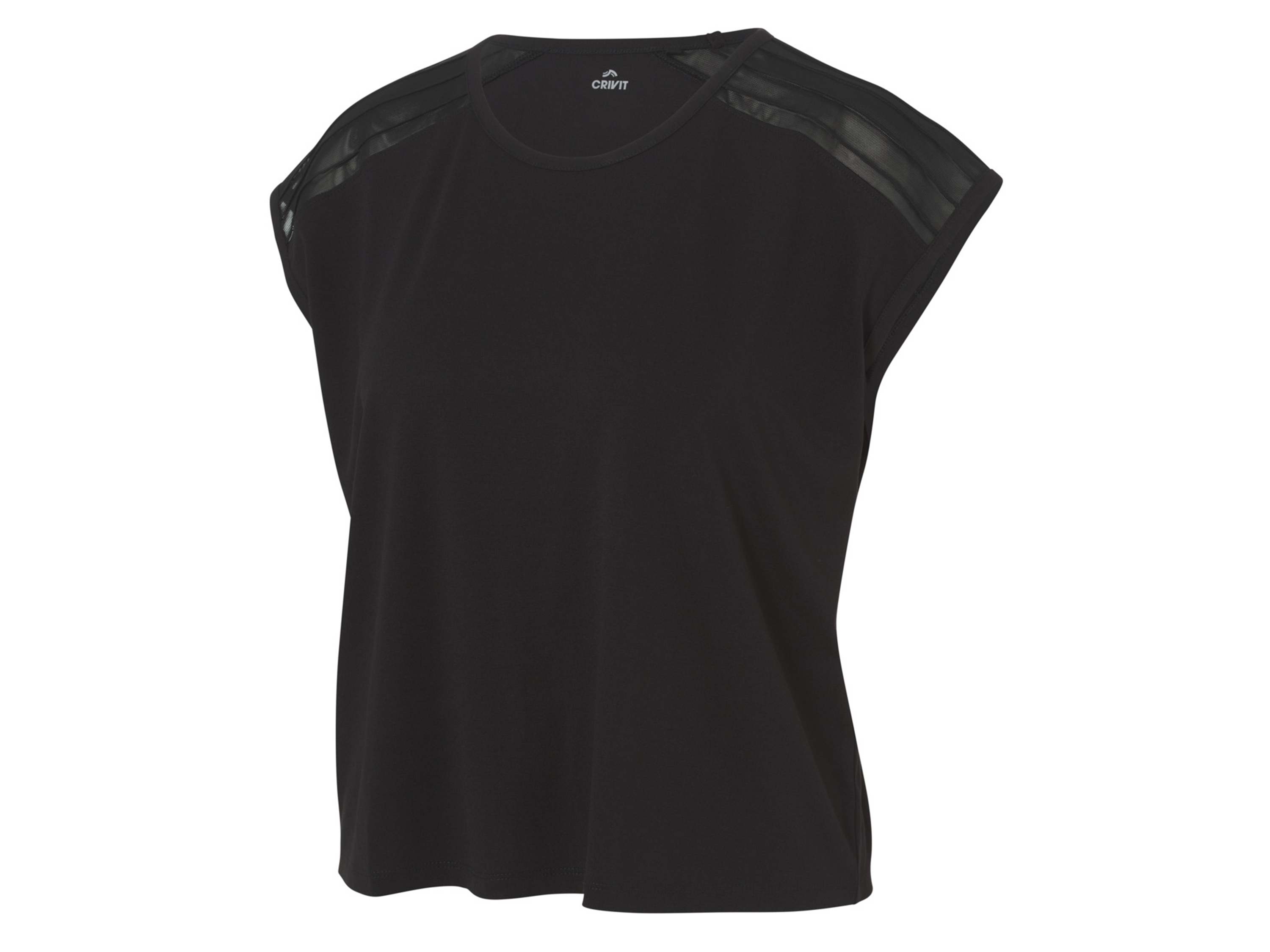 CRIVIT Dames sportshirt (L (44-46), Zwart)