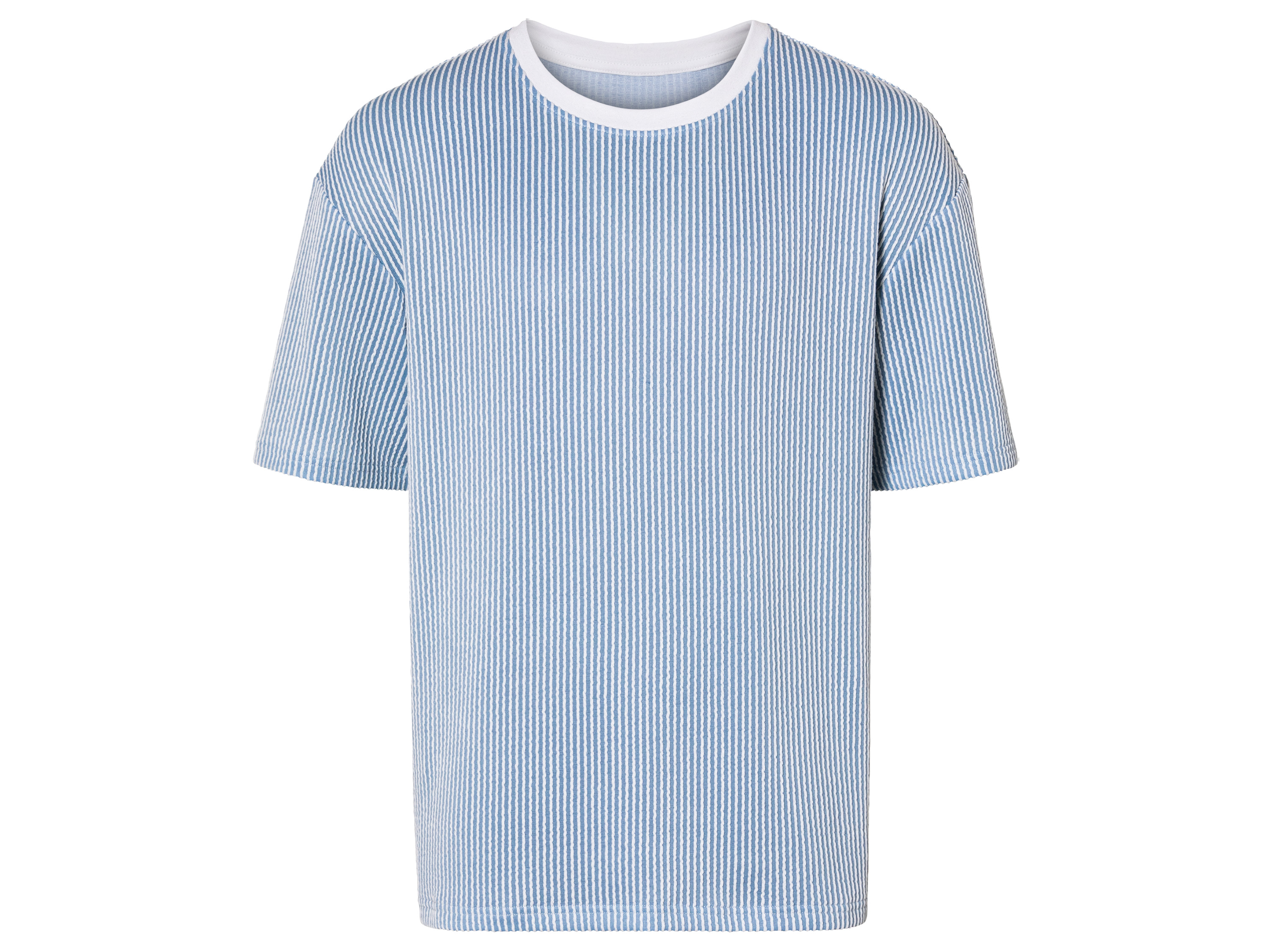 LIVERGY Heren T-shirt (L (52/54), Blauw/wit)