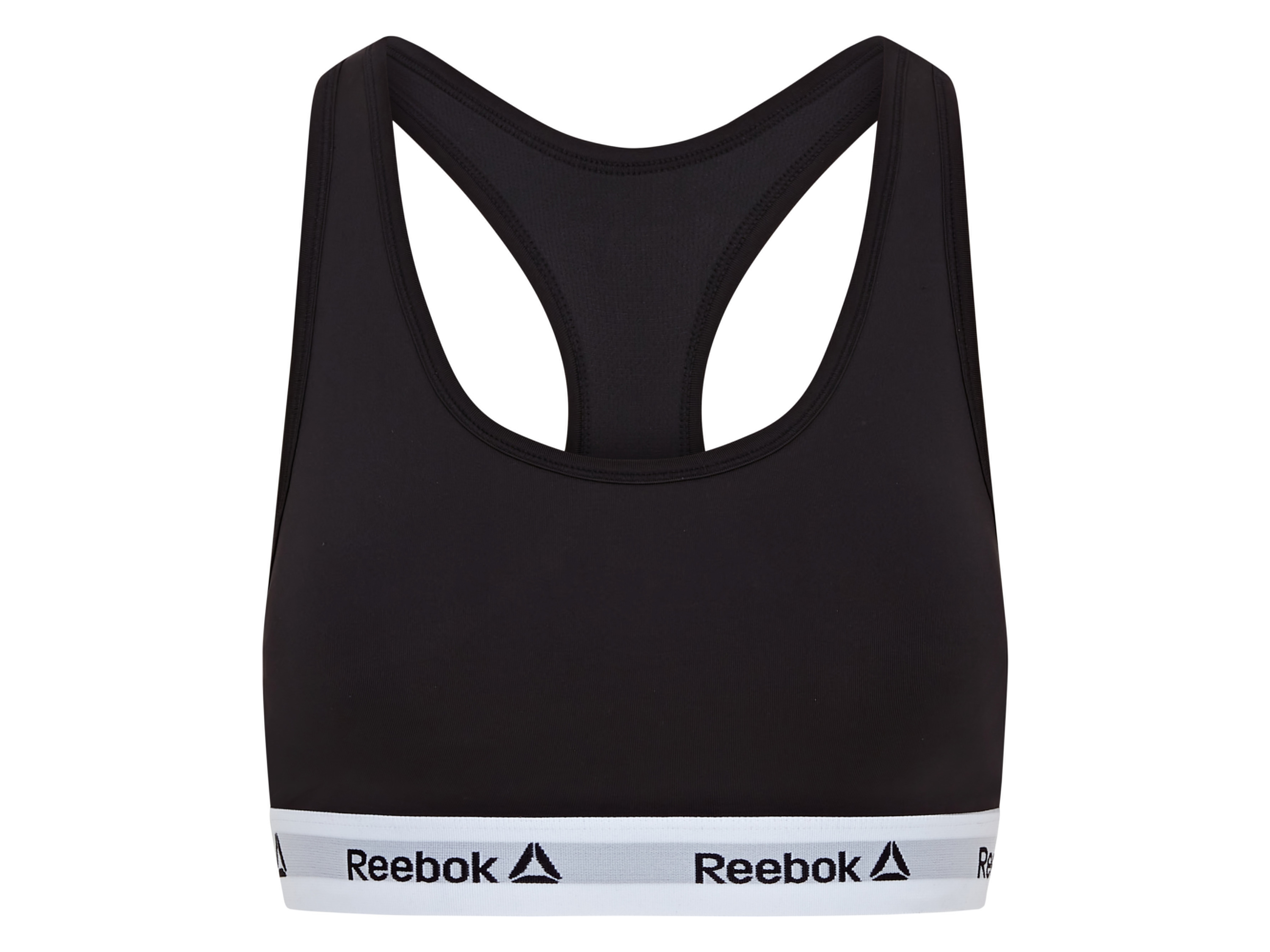 Reebok Dames sport-BH (M, Zwart-wit)