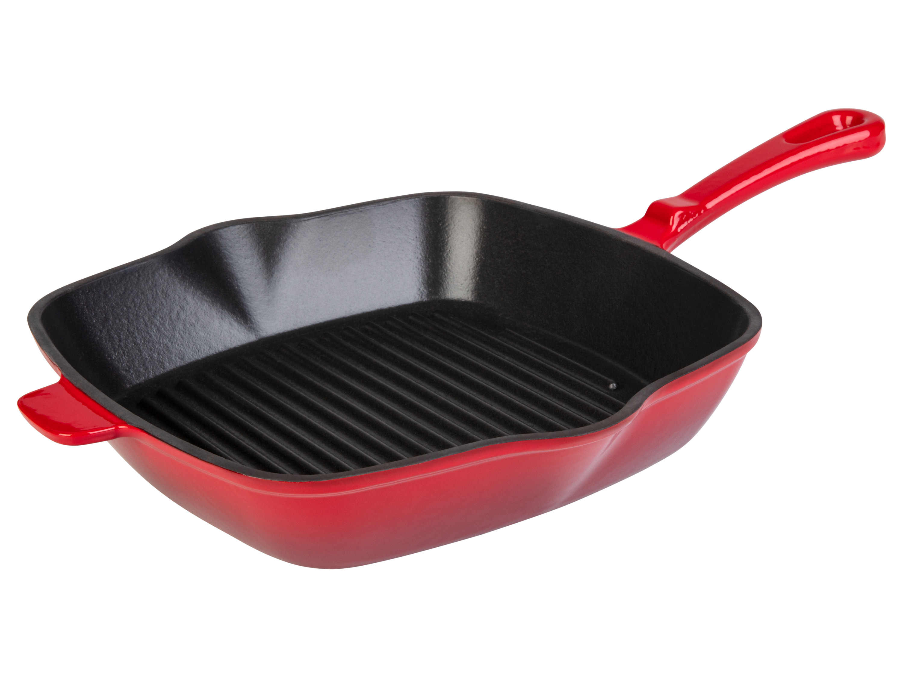 LIVARNO home Gietijzeren grillpan (Rood)