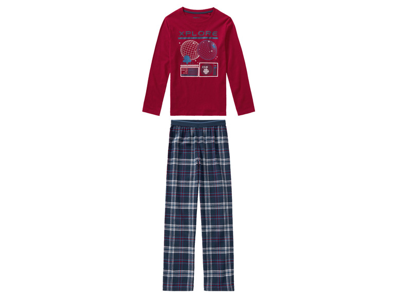 pepperts! Kinder pyjama (158/164, Rood/donkerblauw)