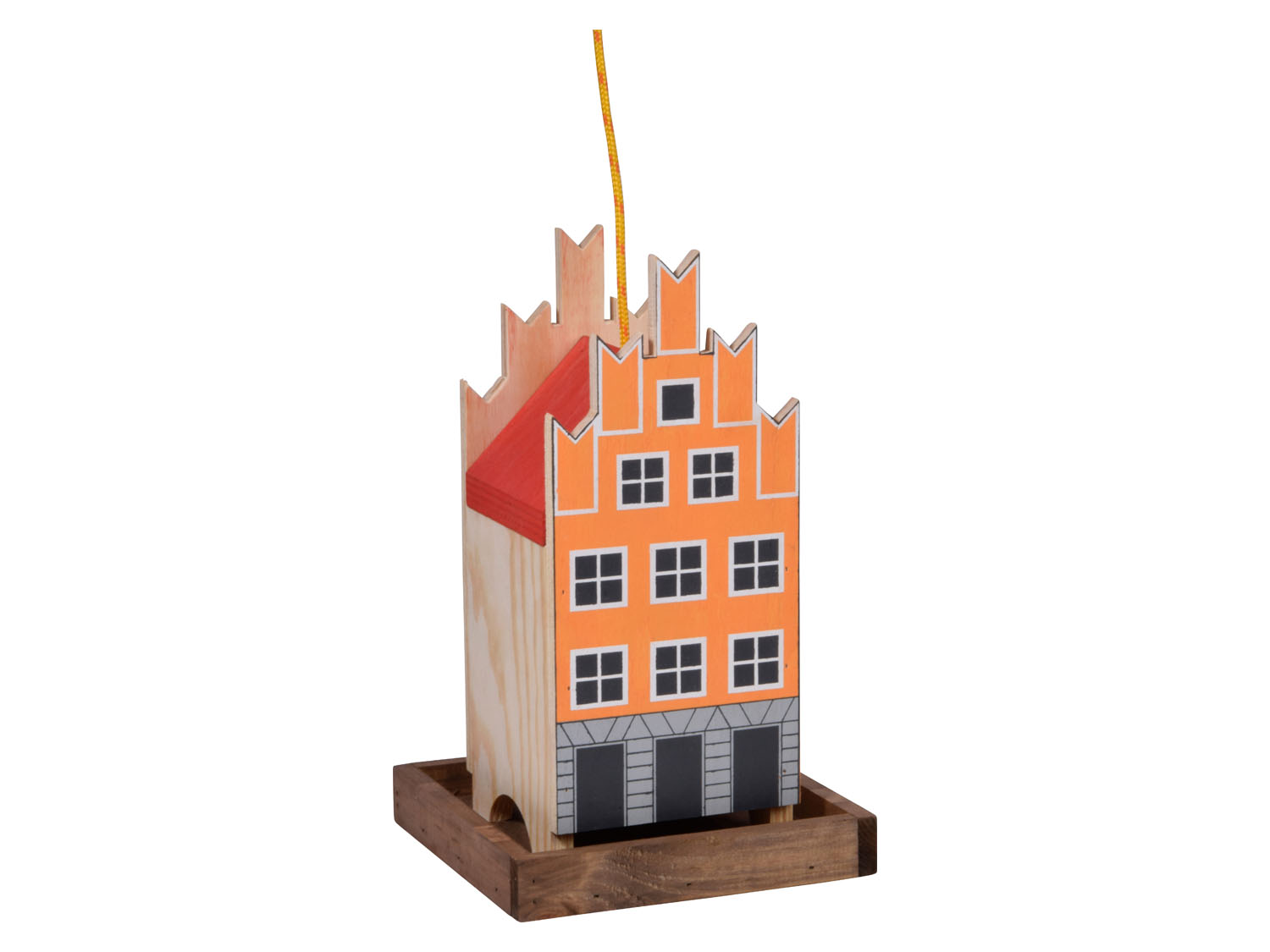 dobar Decoratief vogelhuisje (Oranje/rood)