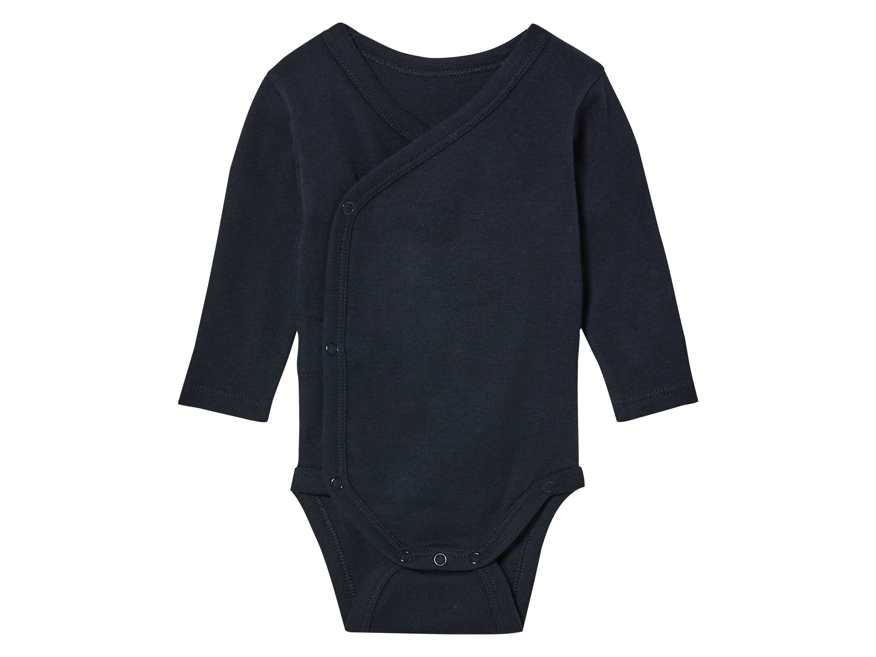 lupilu Babyrompers, 3 stuks (62-68, Donkerblauw/blauw/grijs)