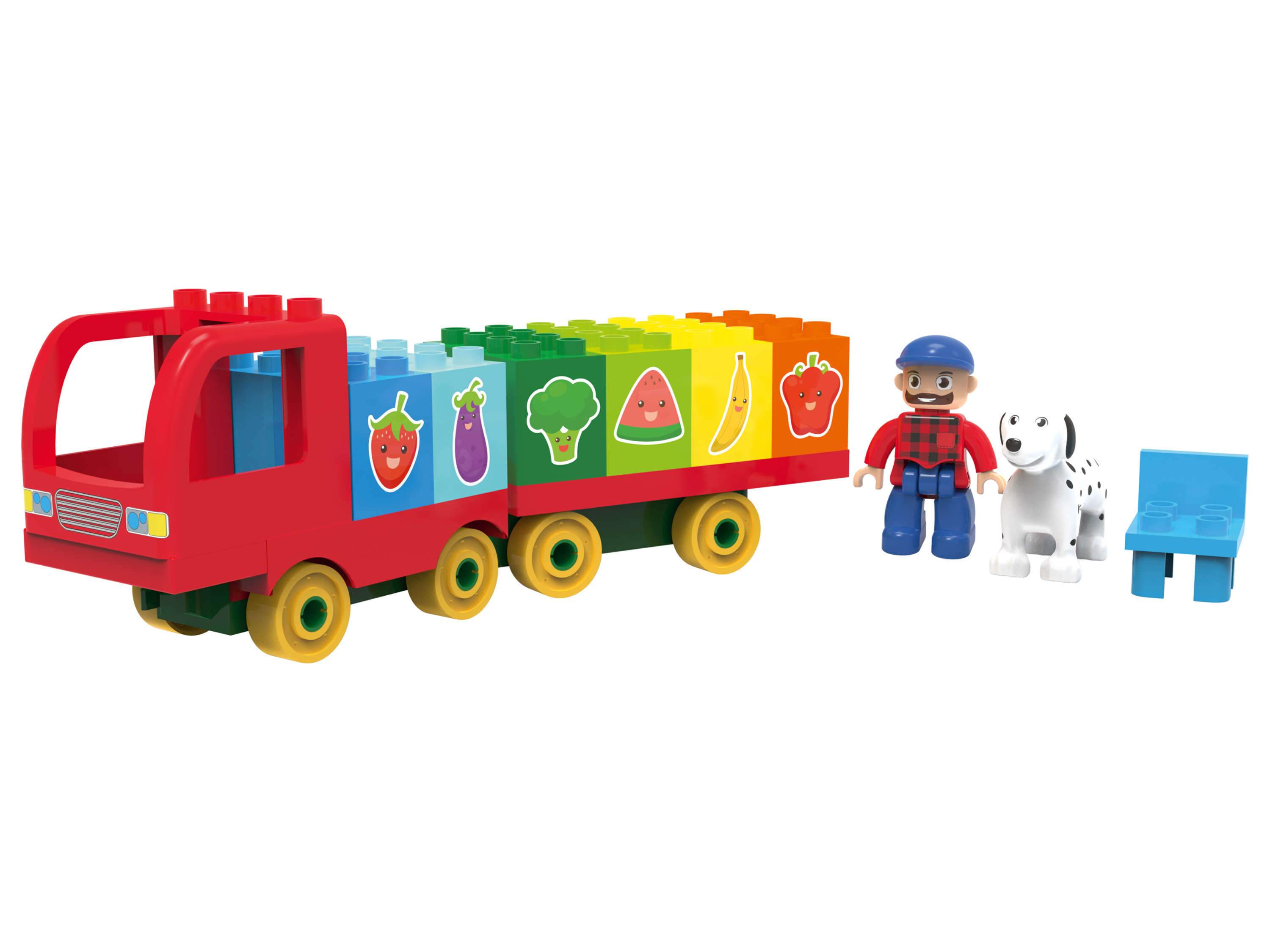 Playtive Clippys Clippys klemstenen diverse sets (Fruit/groentenwagen)