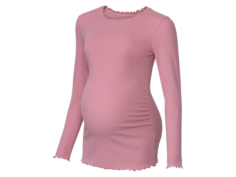 esmara Dames positieshirt met lange mouwen (M (40/42), Roze)