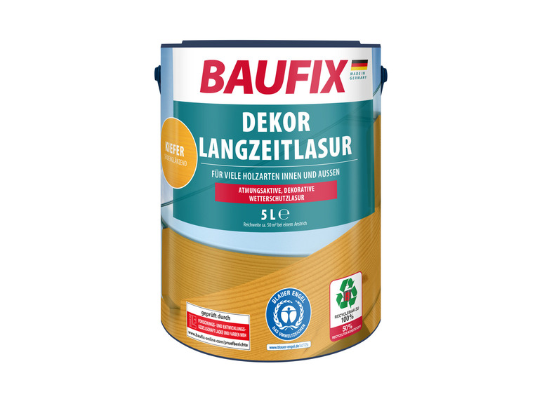 Ga naar volledige schermweergave: BAUFIX Decoratiebeits houtbeits 5 liter - afbeelding 3