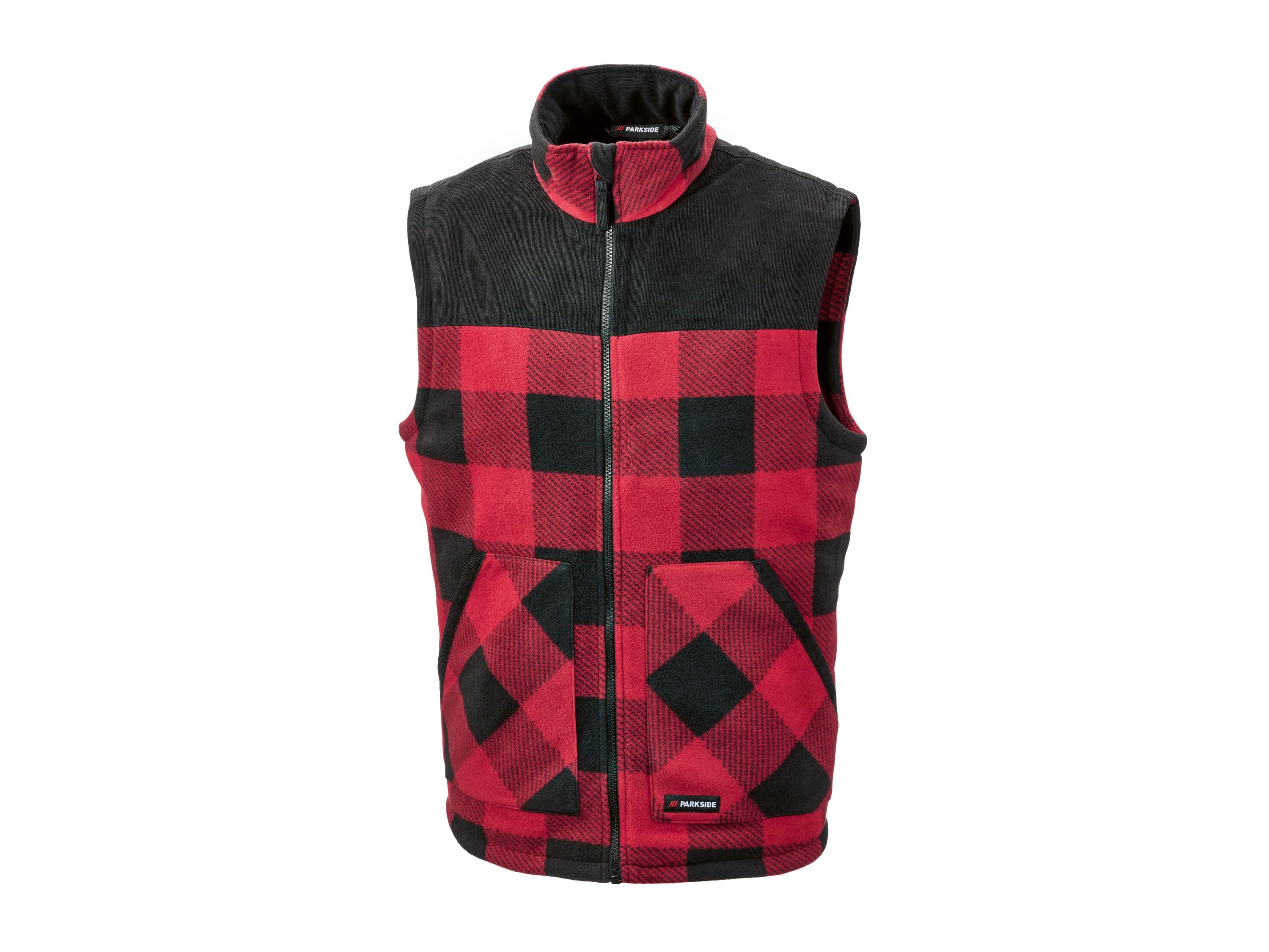 PARKSIDE Heren fleece bodywarmer (S (44-46), Rood)