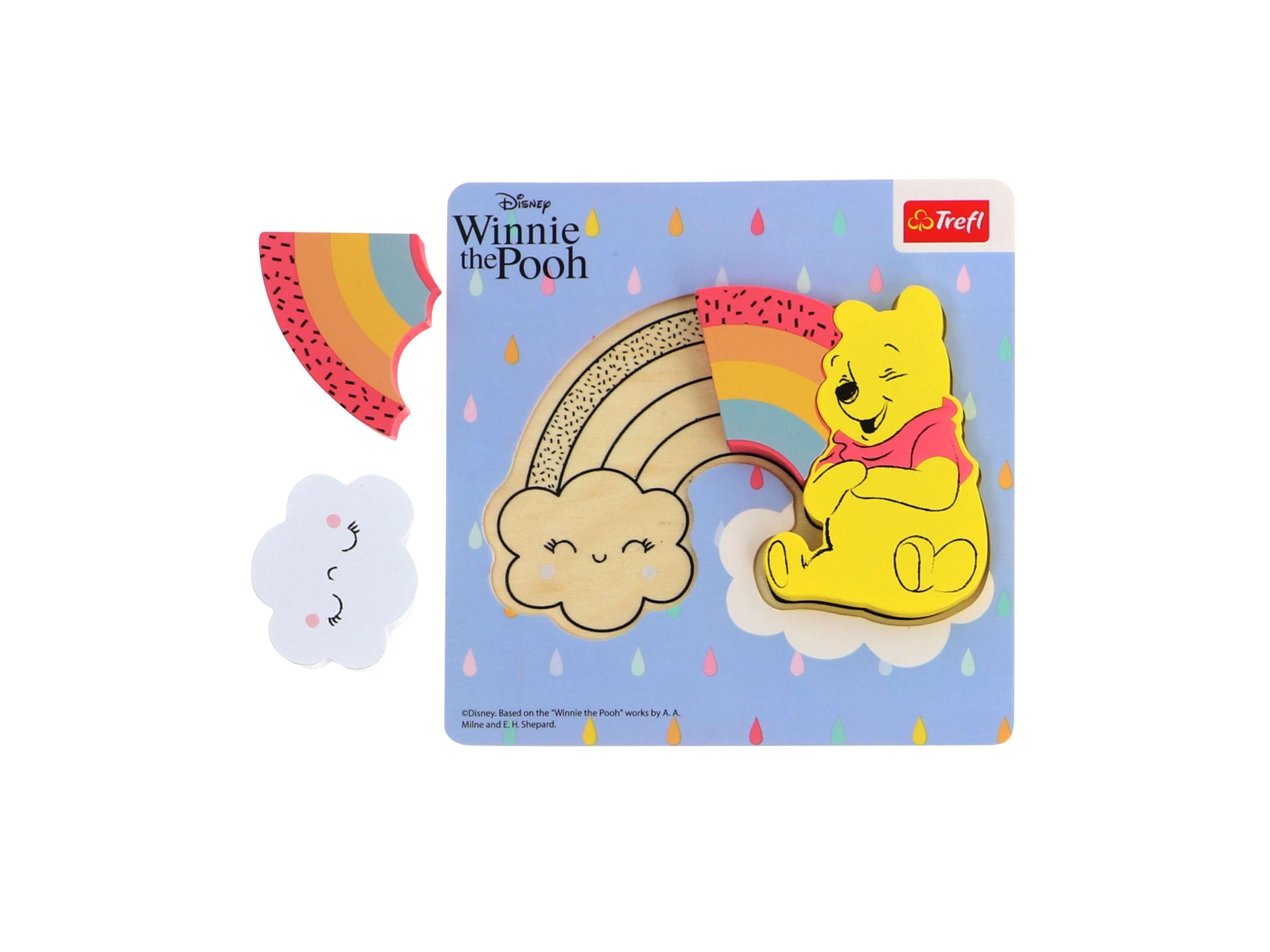 Trefl Houten puzzel (Regenboog - Winnie de Poeh)