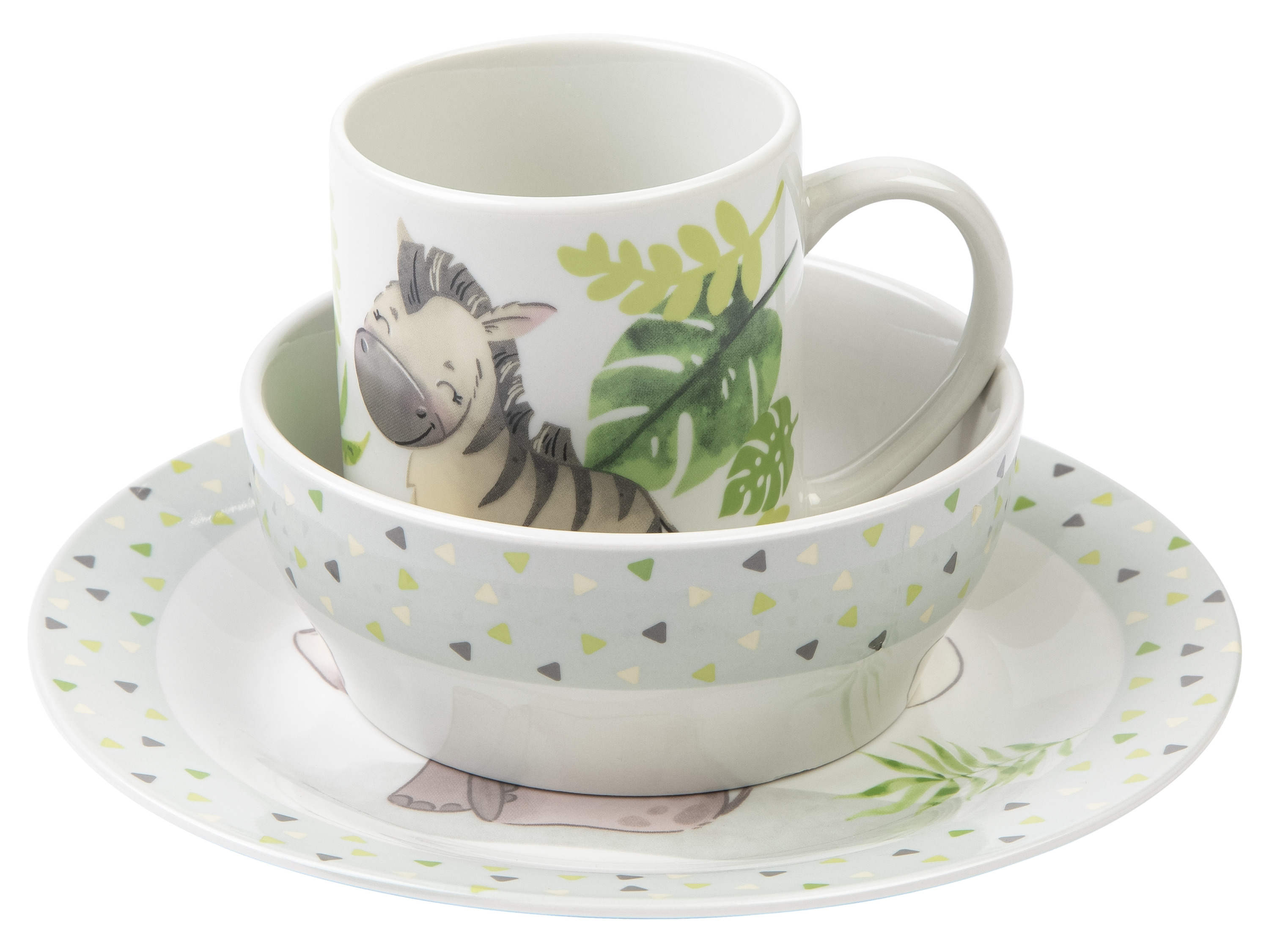 LIVARNO home 3-delig kinderservies (Stijl B)