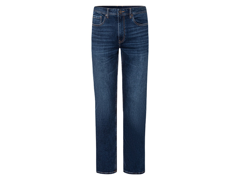 Heren jeans straight fit (50 (34/32), Donkerblauw)