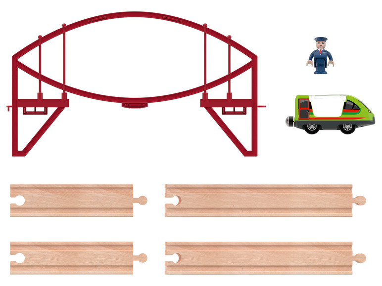 Ga naar volledige schermweergave: Playtive Houten treinbaan-uitbreidingsset - afbeelding 7