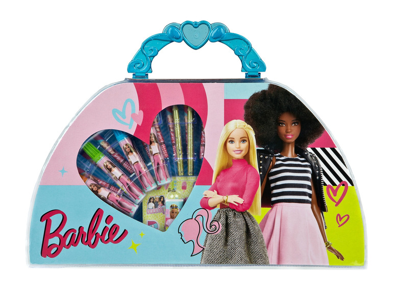 Ga naar volledige schermweergave: Barbie Tekenkoffer 51-delig - afbeelding 4