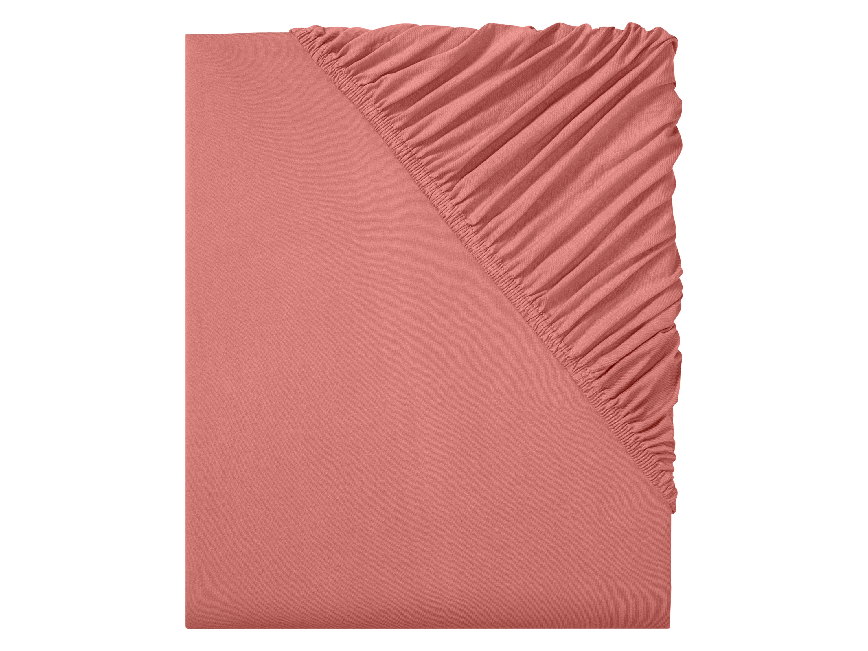 LIVARNO home Jersey hoeslaken (90 - 100 x 200 cm) (Rood)