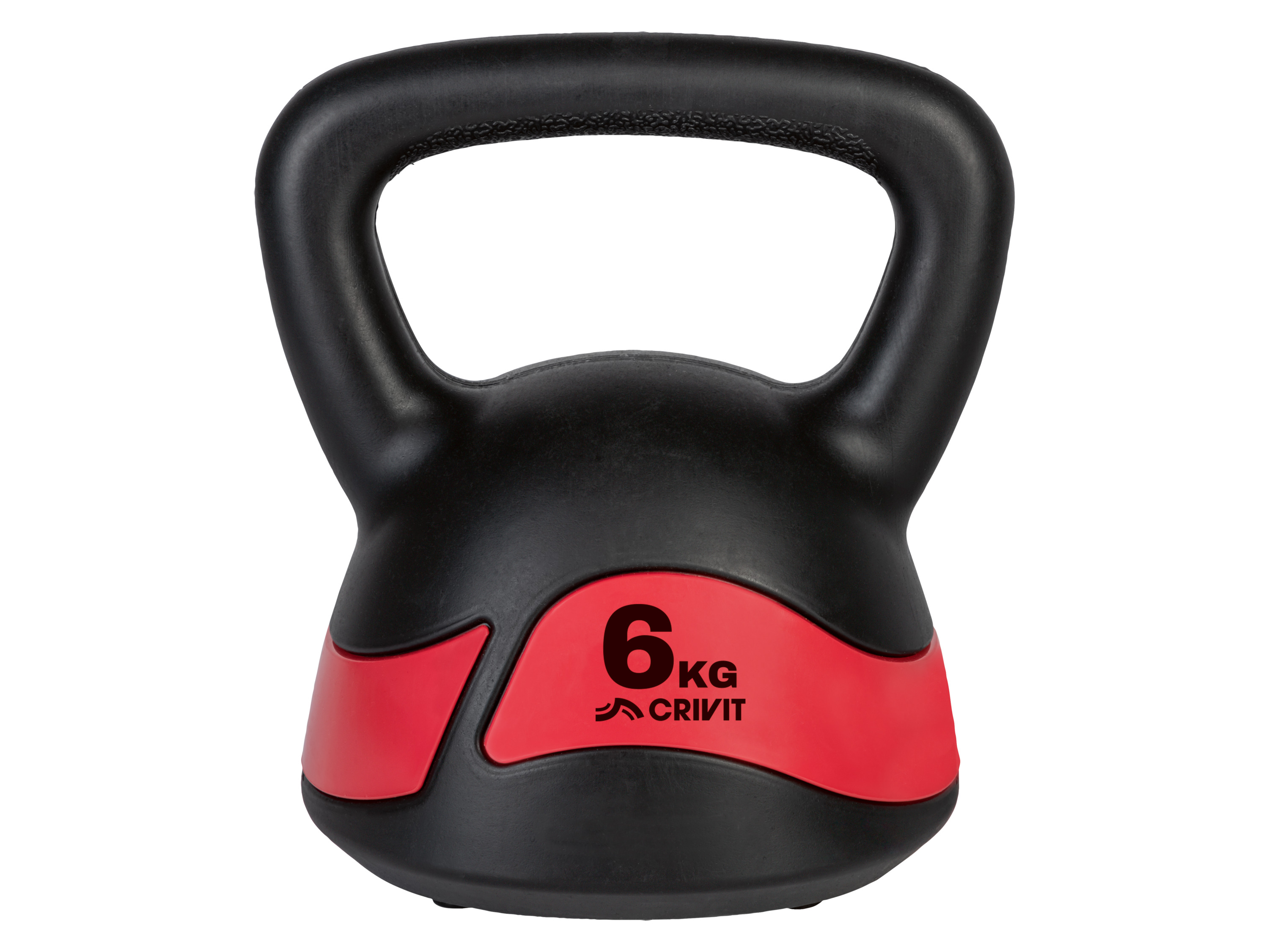 CRIVIT Kettlebell 6 of 8 kg (Kettlebell kunststof 6kg)