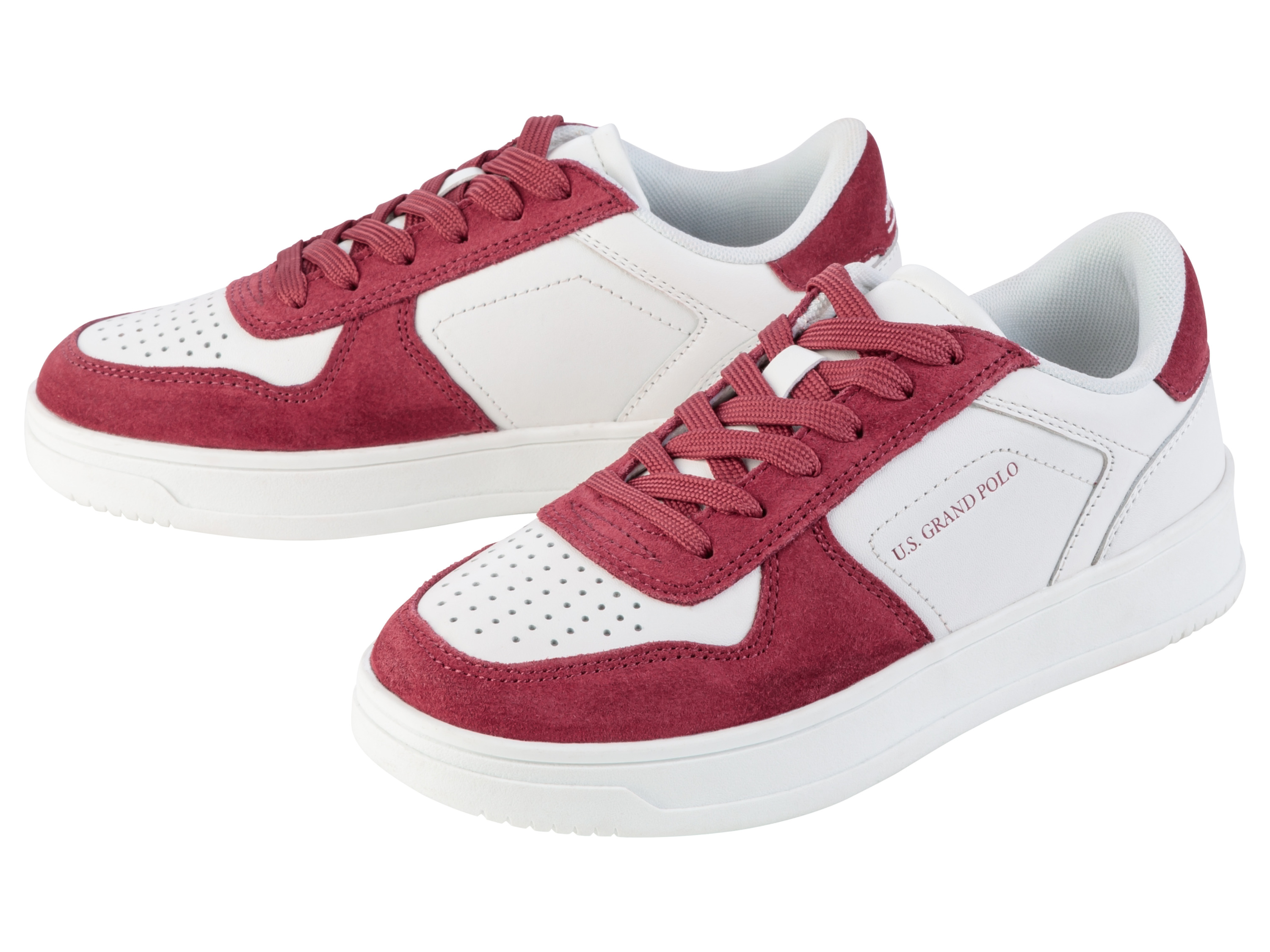 esmara Dames sneaker (38, Wit/rood)