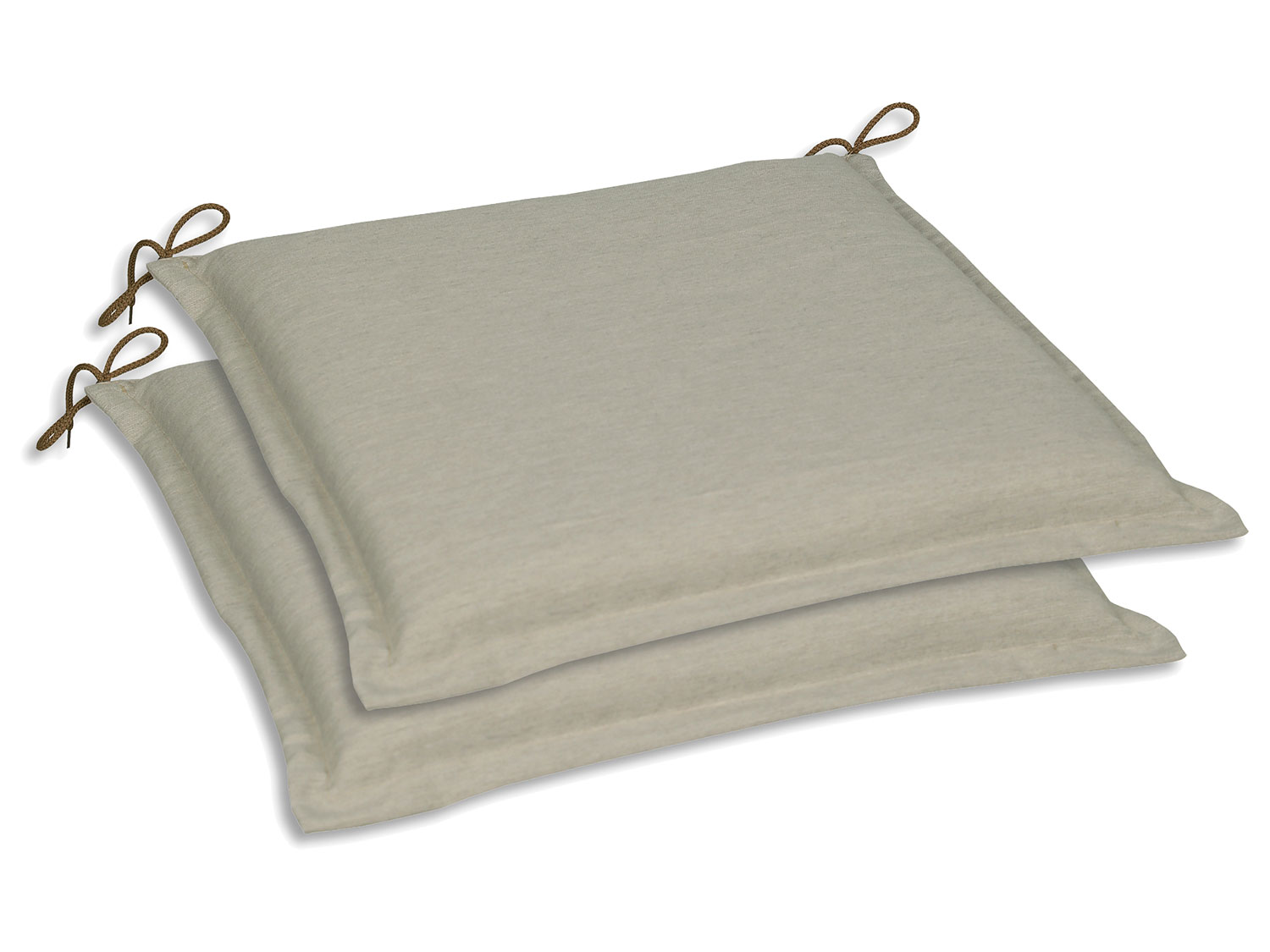 GO-DE Textil Tuinstoelkussens (Beige, Set van 2 kussens)