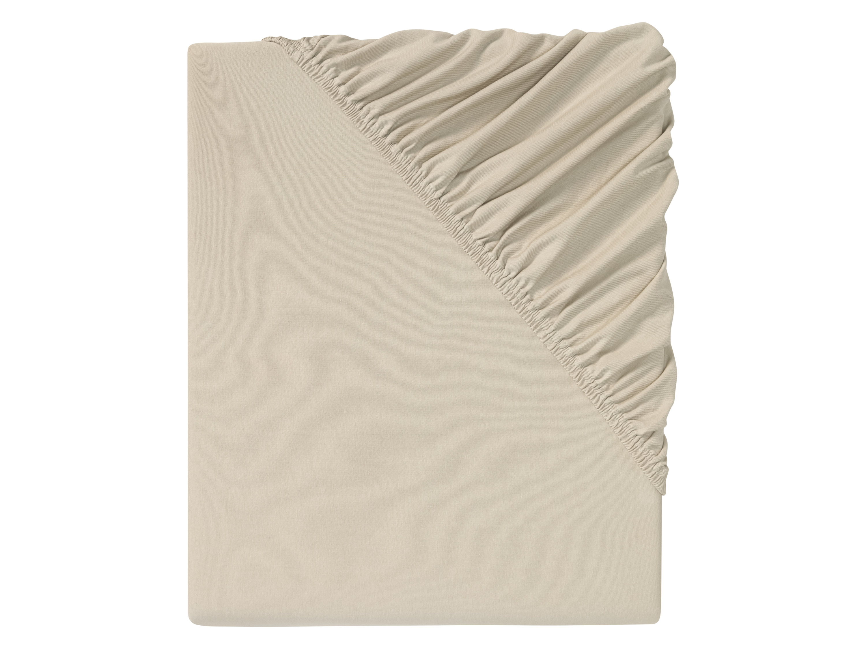 LIVARNO home Bi-elastisch jersey hoeslaken 140-160 x 200 x 30 cm (Beige)