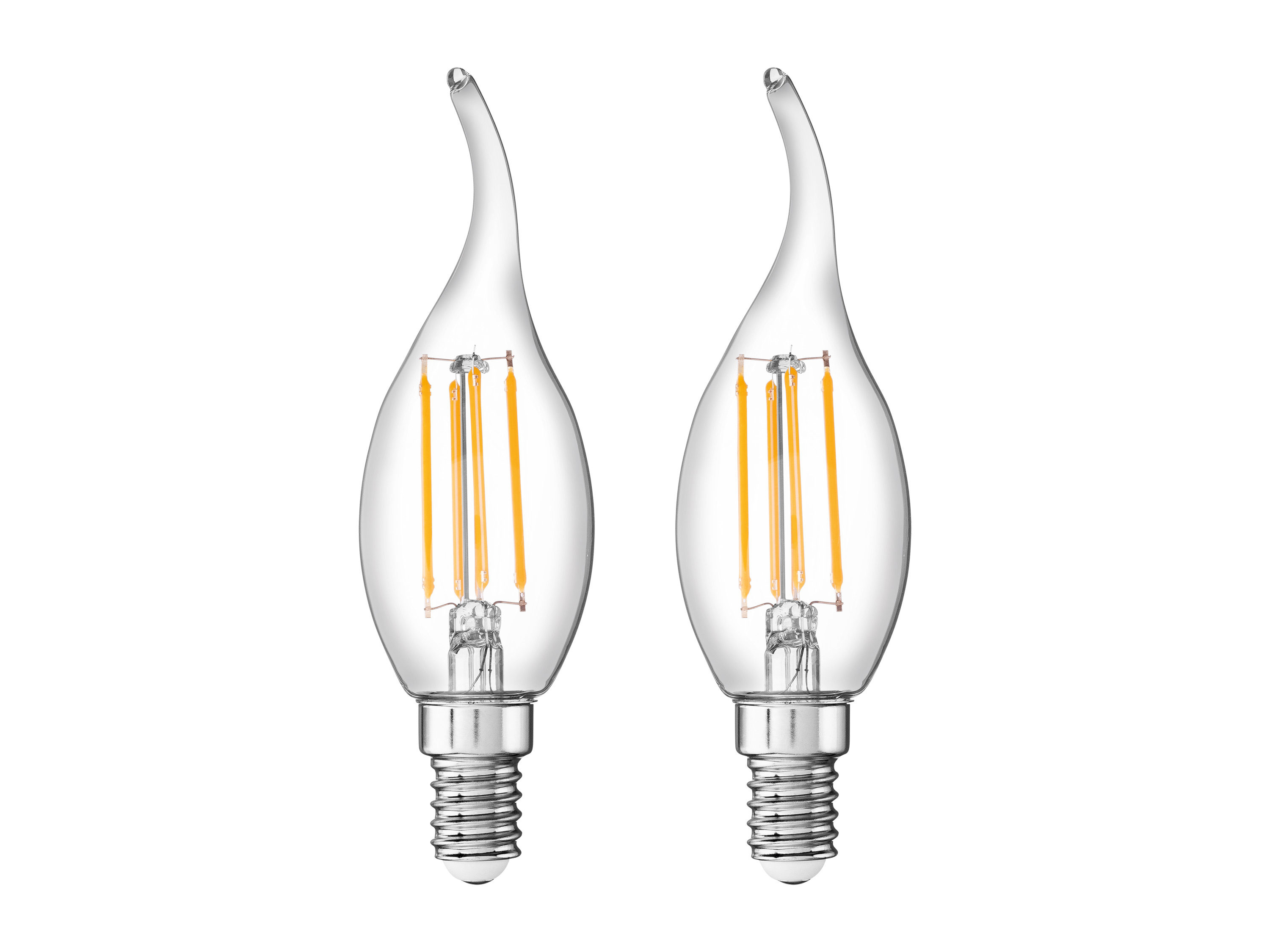 LIVARNO home LED-filament lamp (Vlam E14 4,2W, set van 2)