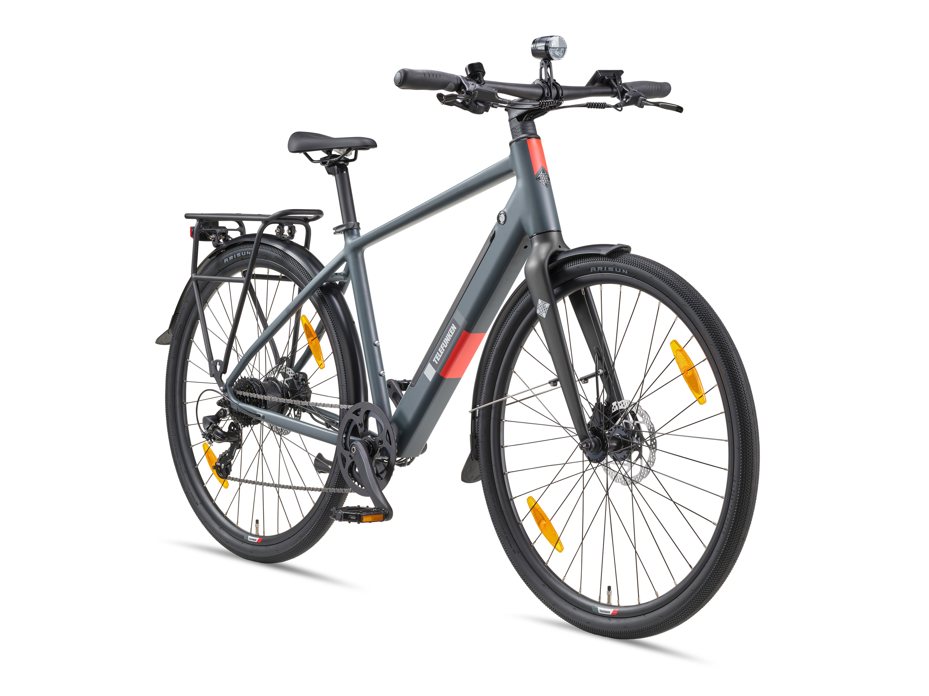 TELEFUNKEN E-bike Urban UH210 28" (28", Graniet grijs)