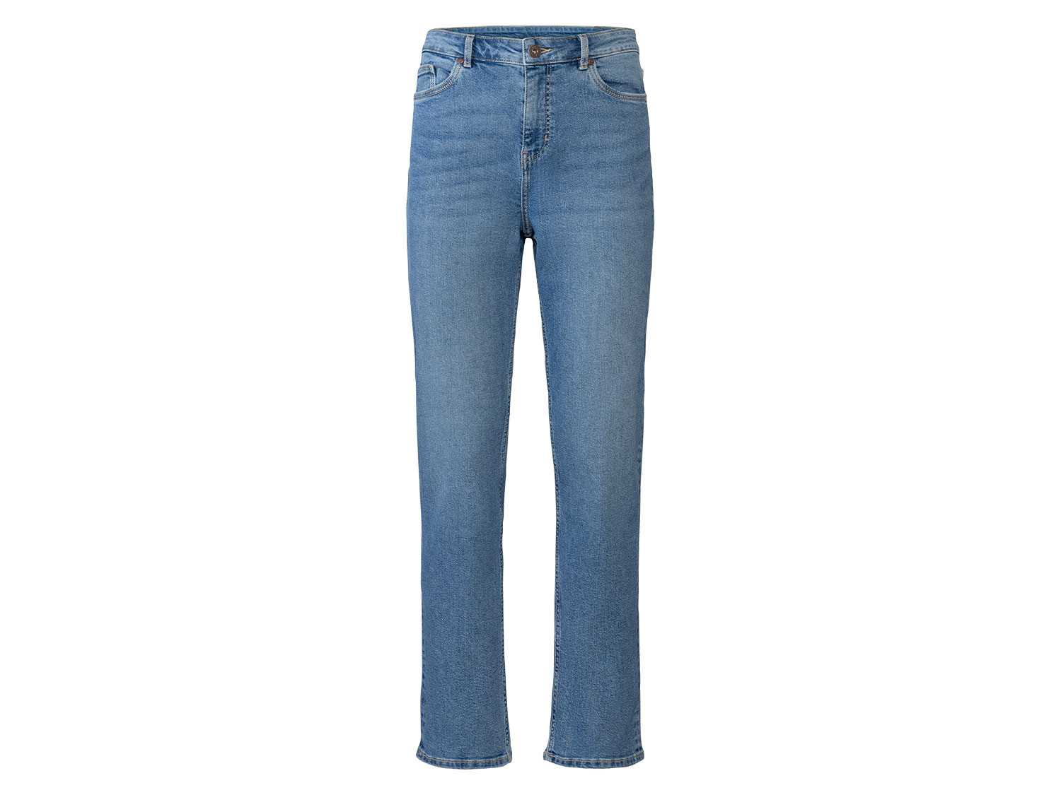 esmara Dames jeans straight-fit (38, Blauw)