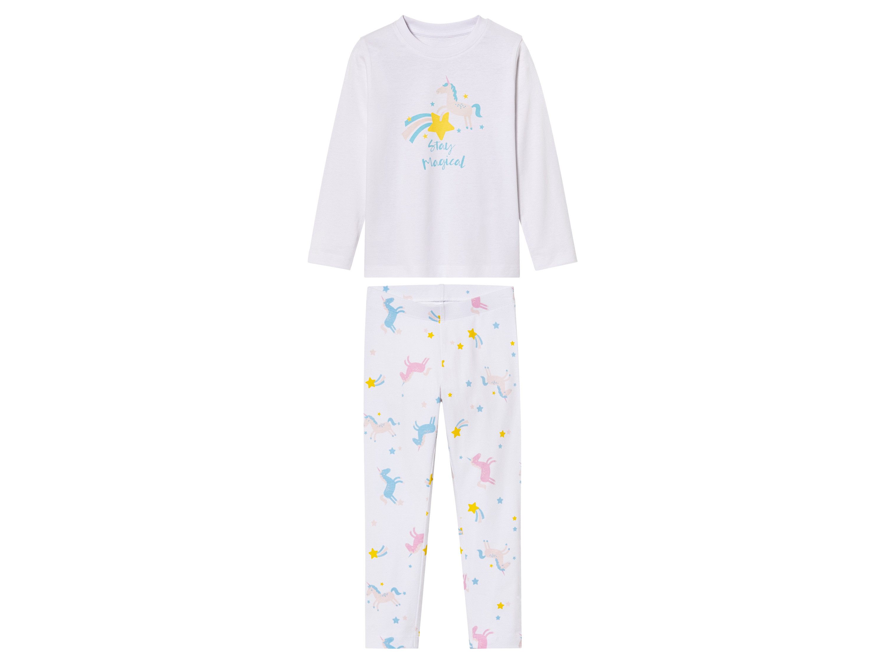 lupilu Kinder pyjama (122/128, Wit)